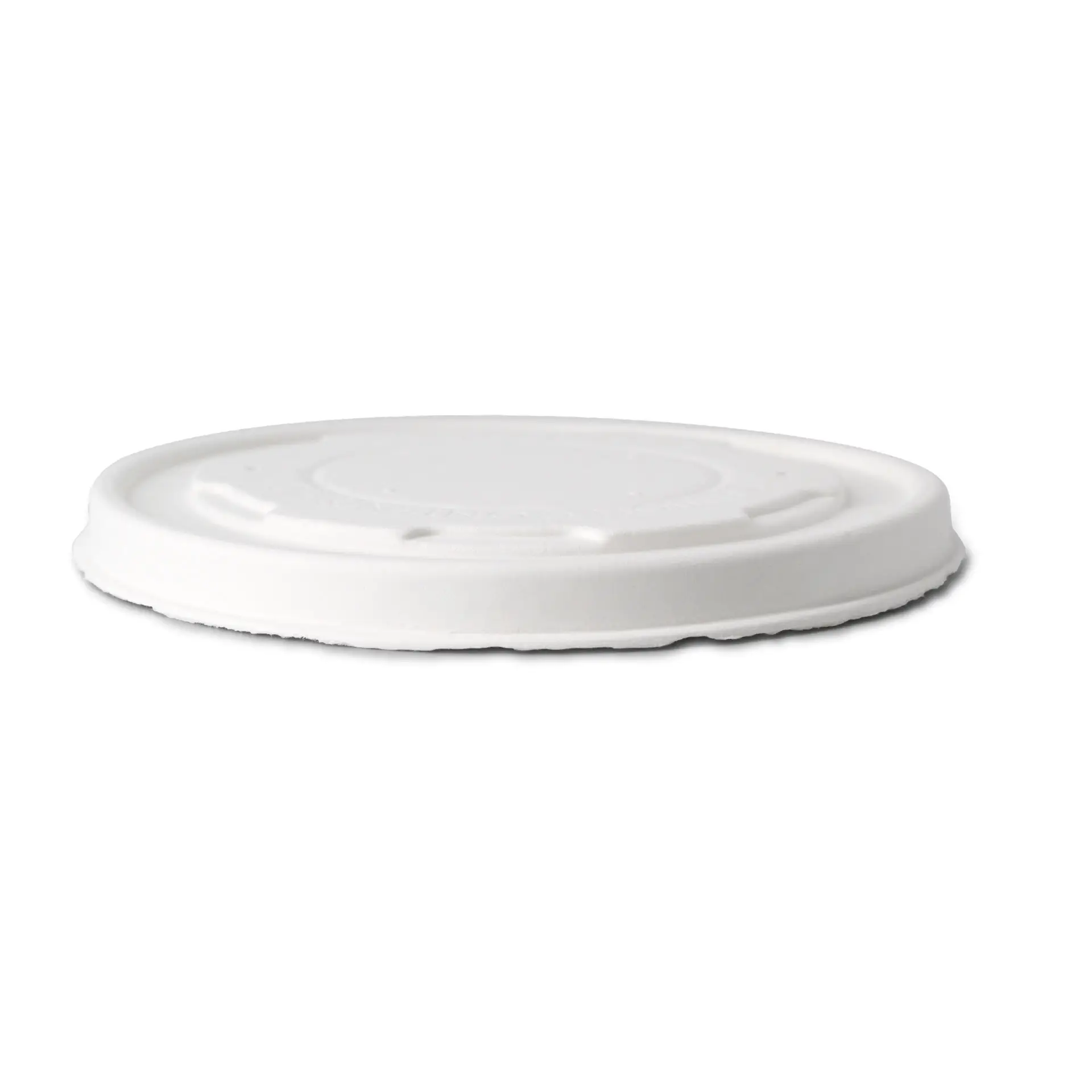 Flat cardboard lids Ø 115 mm, white, closed