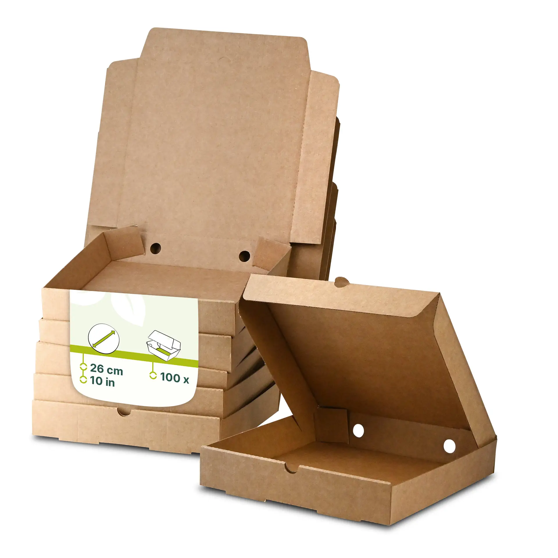 Pizza box Ø 26 cm, kraft