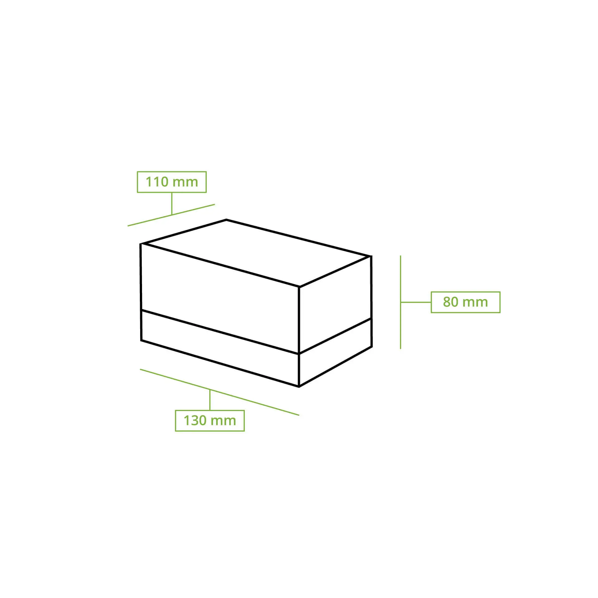 Pastry-boxes 13 x 11 x 8 cm, cellulose-window, white Pastry-boxes 13 x 11 x 8 cm, cellulose-window, white