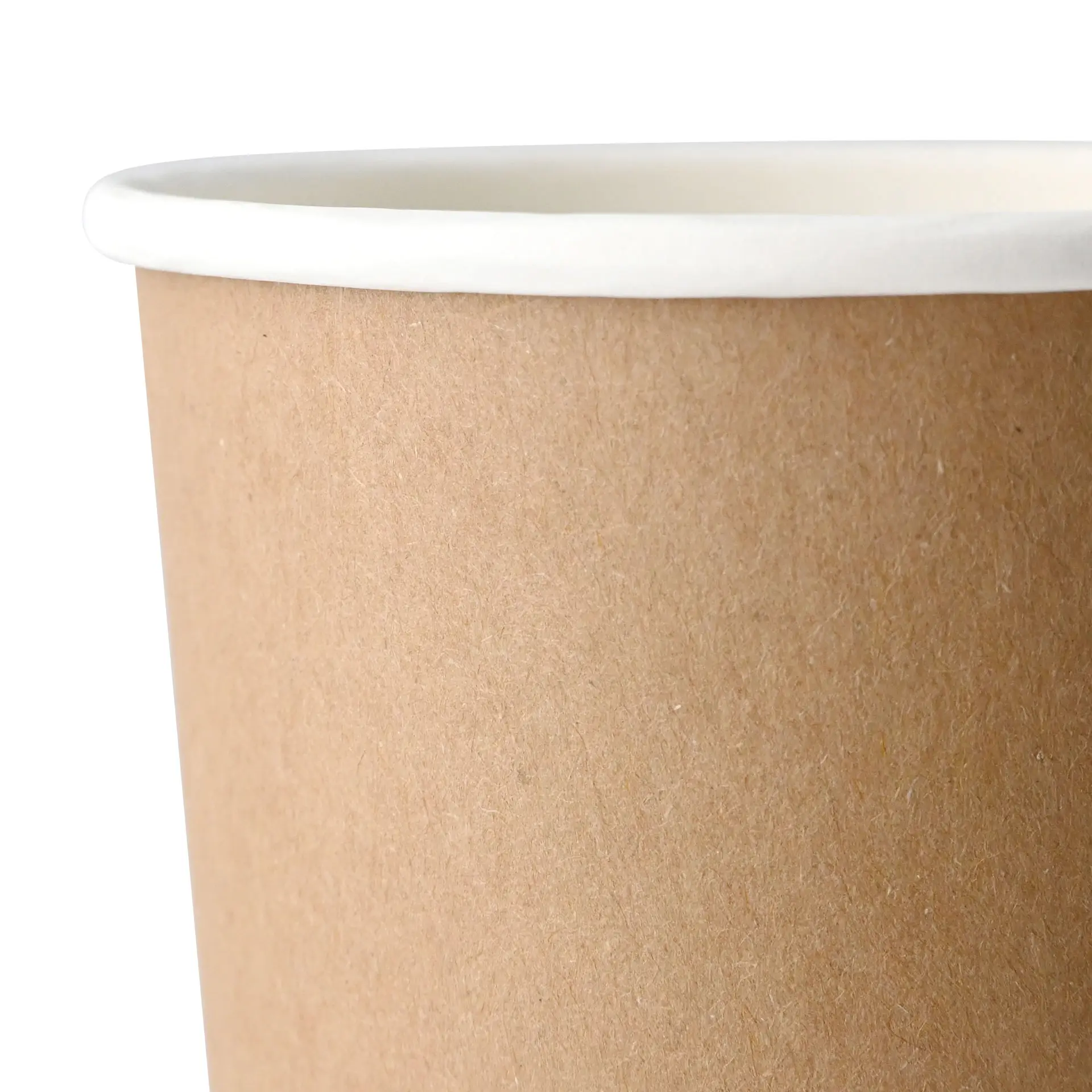 Coffee to go cup, 200 ml / 8 oz, Ø 80 mm, double wall, brown / white inside, PLA coated
