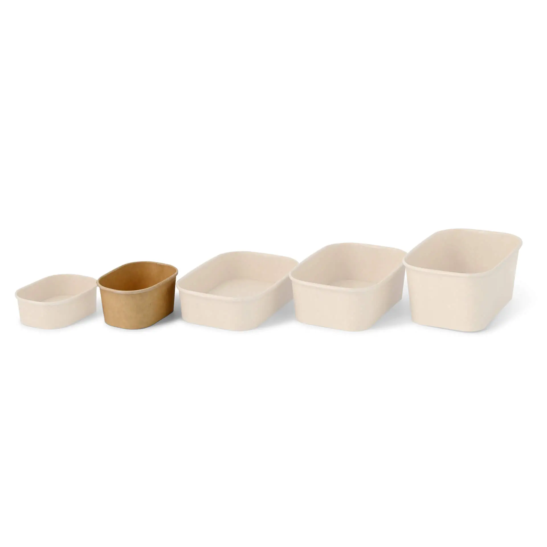 Food containers 250 ml, 11 x 8 x 5 cm, kraft, rectangular