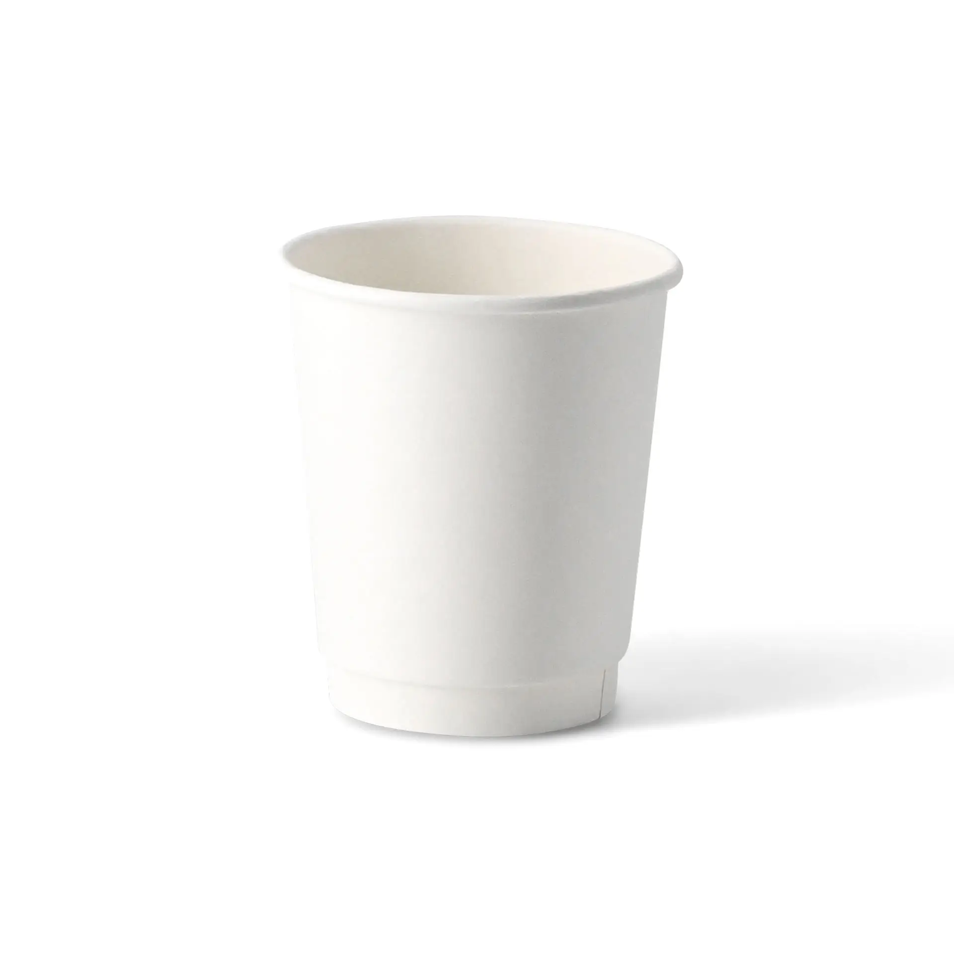 Coffee to go cup, 200 ml / 8 oz, Ø 80 mm, double wall, white, PLA coated