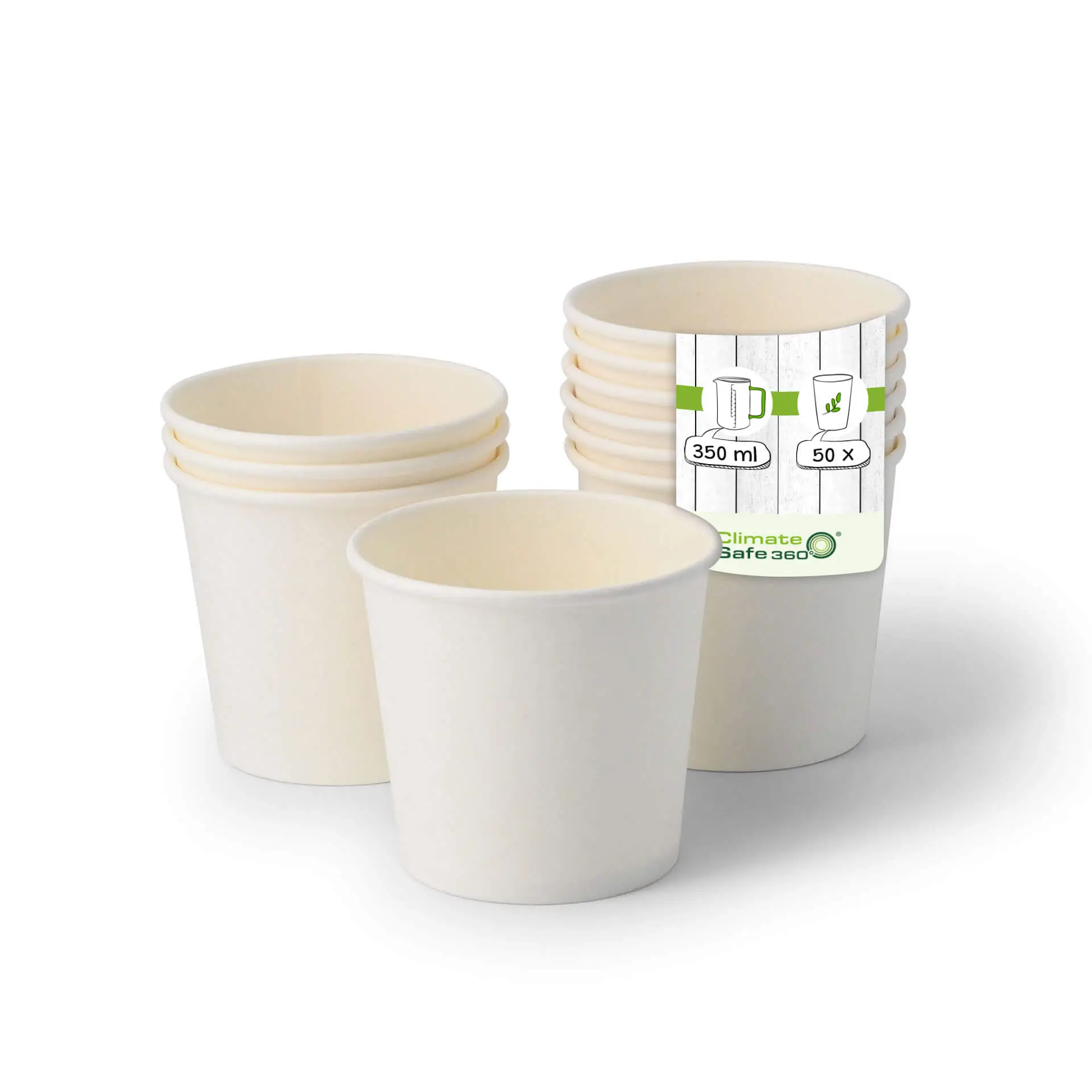 10 oz, max. 12 oz Paper Ice Cream Tubs L, Ø 92 mm, white