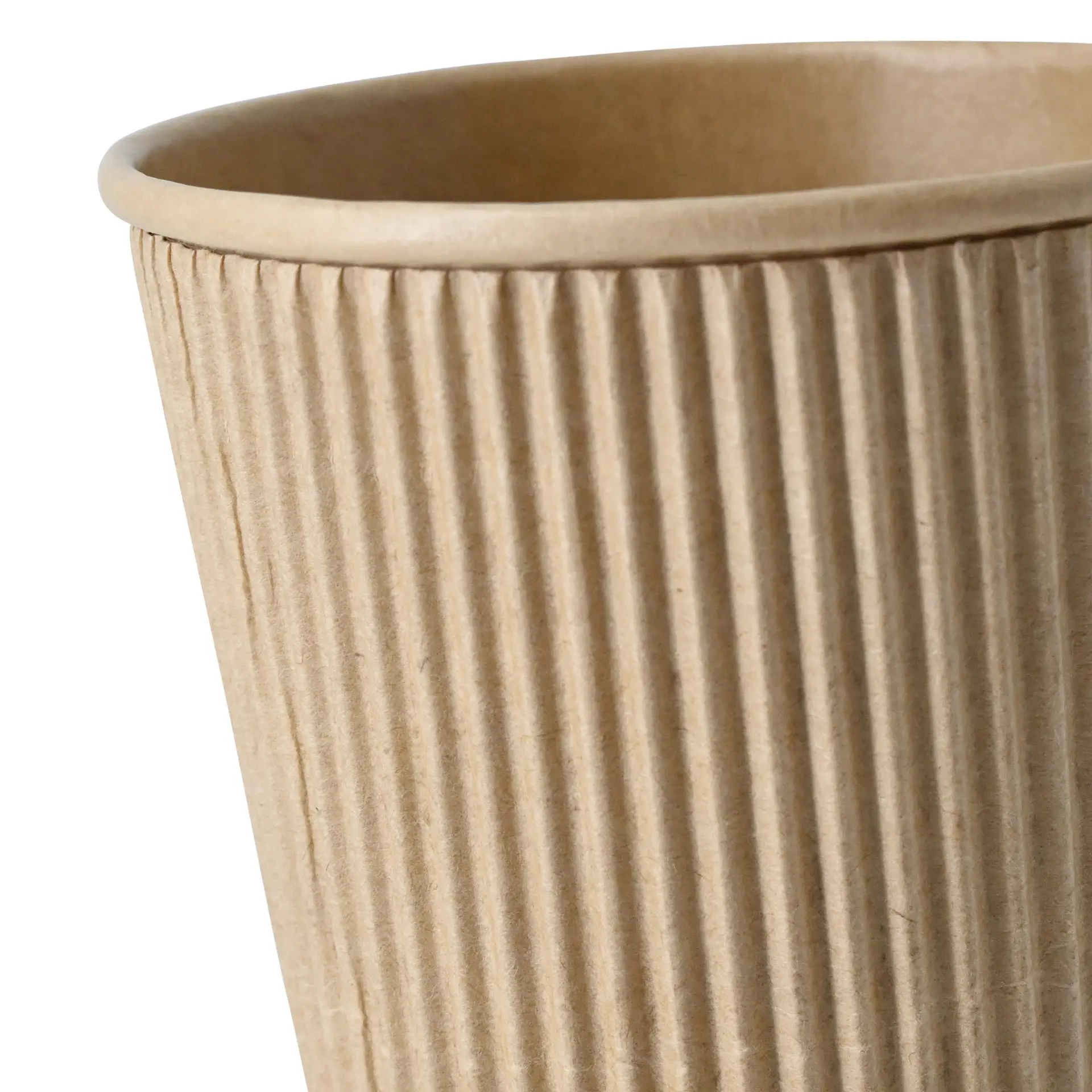 10 oz Takeaway coffee cups / Ripple cups, Ø 90 mm, kraft