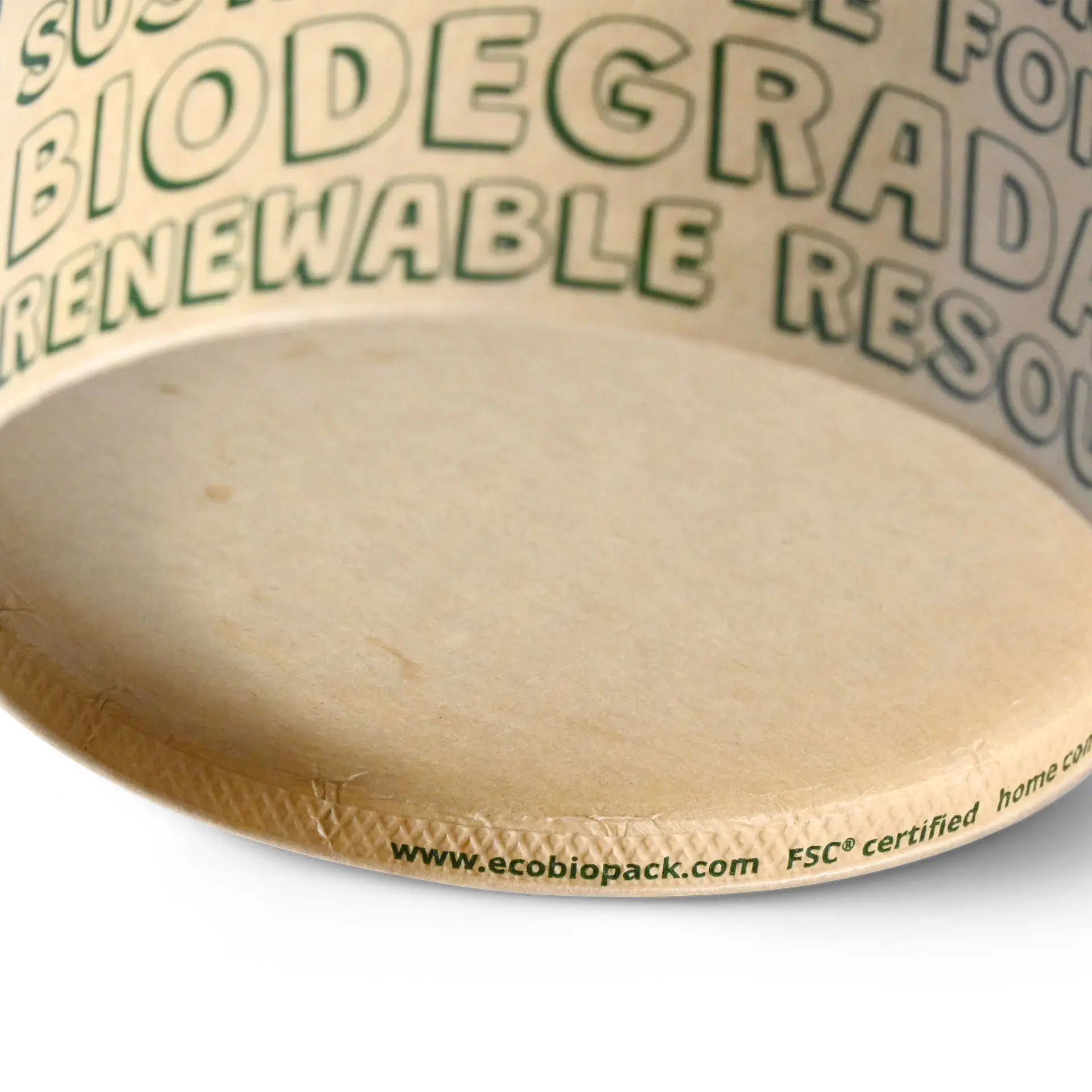 4 oz, max. 6 oz Paper Ice Cream Cups XS, Ø 92 mm, brown