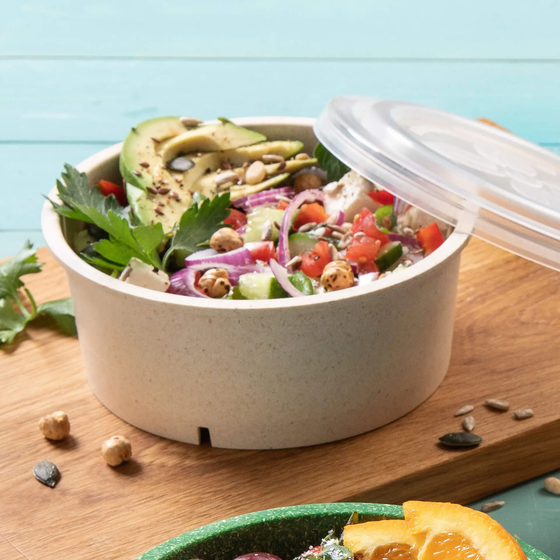 Reusable bowls "merways Bowl" 650 ml, Ø 150 mm, cashew / creamy white dfc008261-mehrweg-schalen-merways-bowl-650-ml-150-mm-cashew-creme-weiss-7