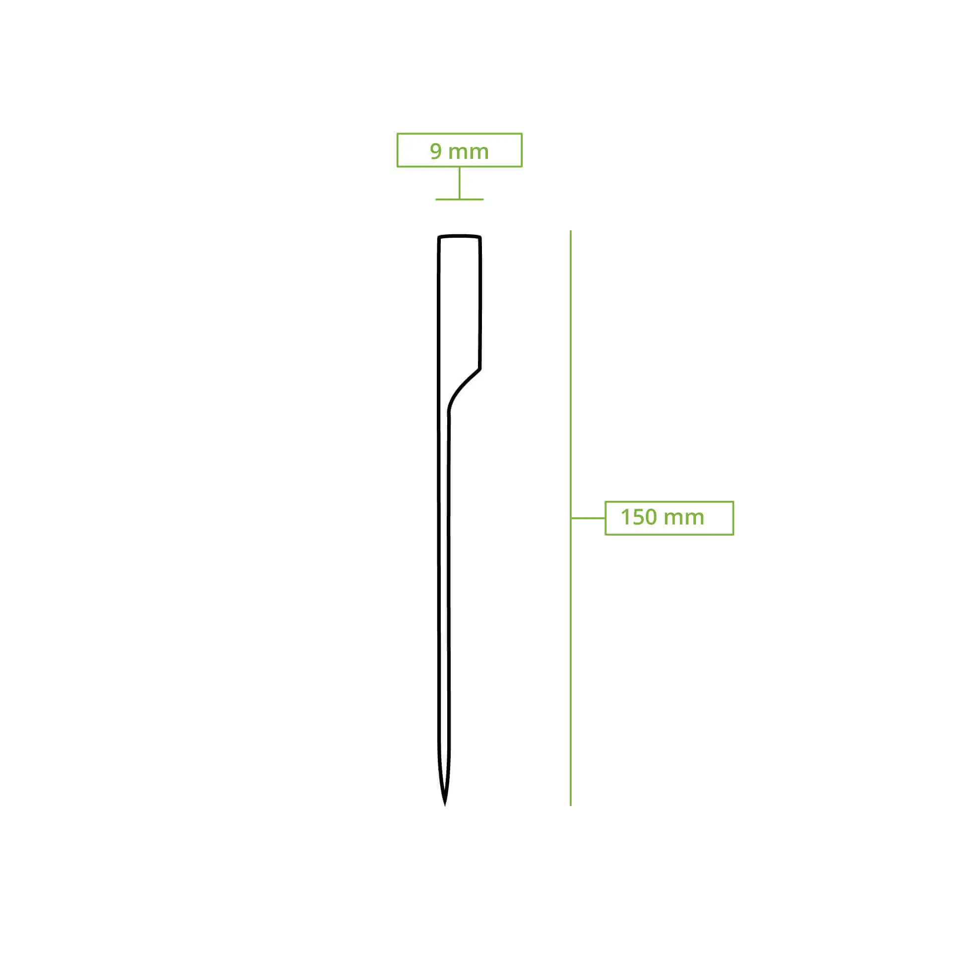 Bamboo paddle skewers 15 cm, untreated Bamboo paddle skewers 15 cm, untreated