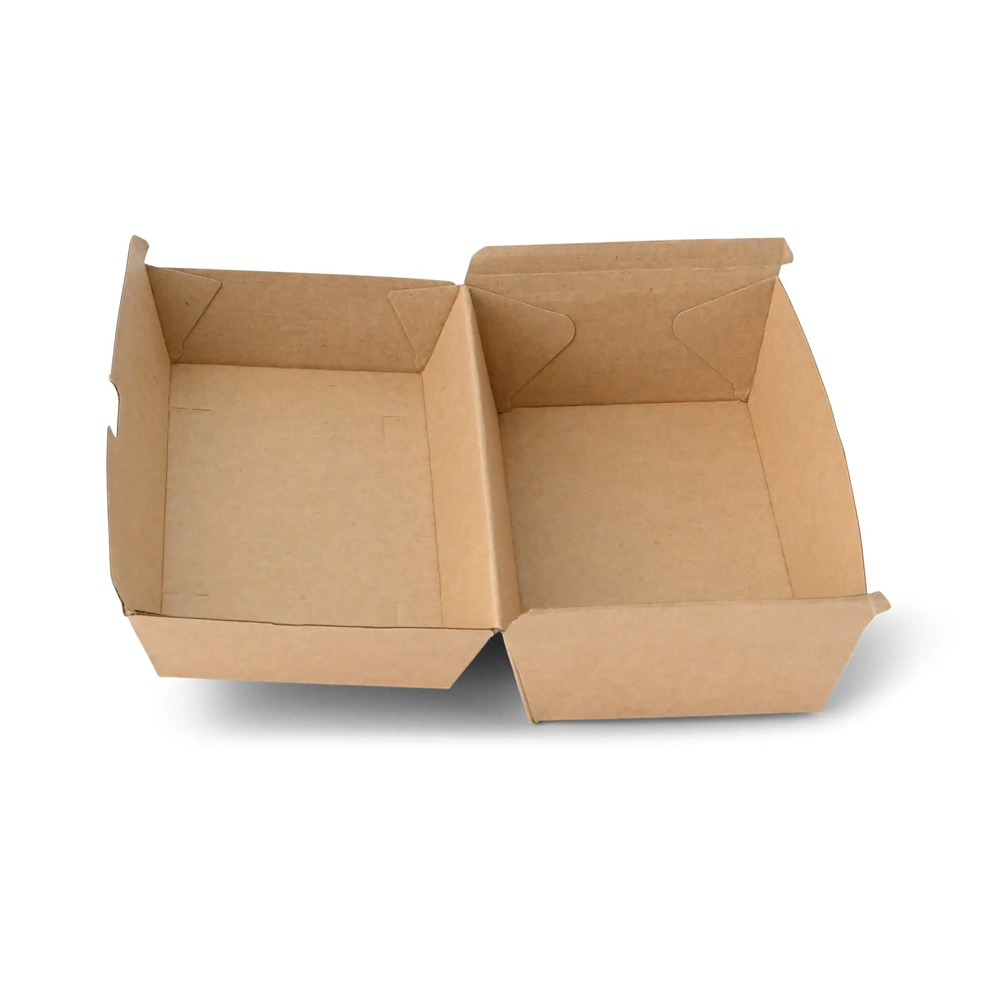 Takeaway-hinged lid boxes 21.4 x 11.4 x 8.5 cm, kraft board Takeaway-hinged lid boxes 21.4 x 11.4 x 8.5 cm, kraft board
