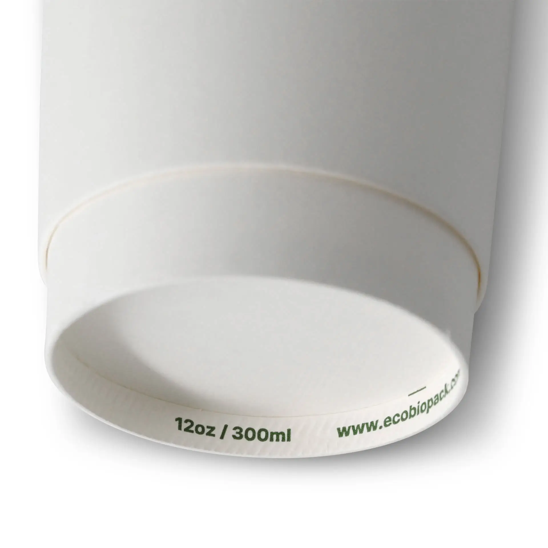 Coffee to go cup, 300 ml / 12 oz, Ø 90 mm, double wall, white, PLA coated