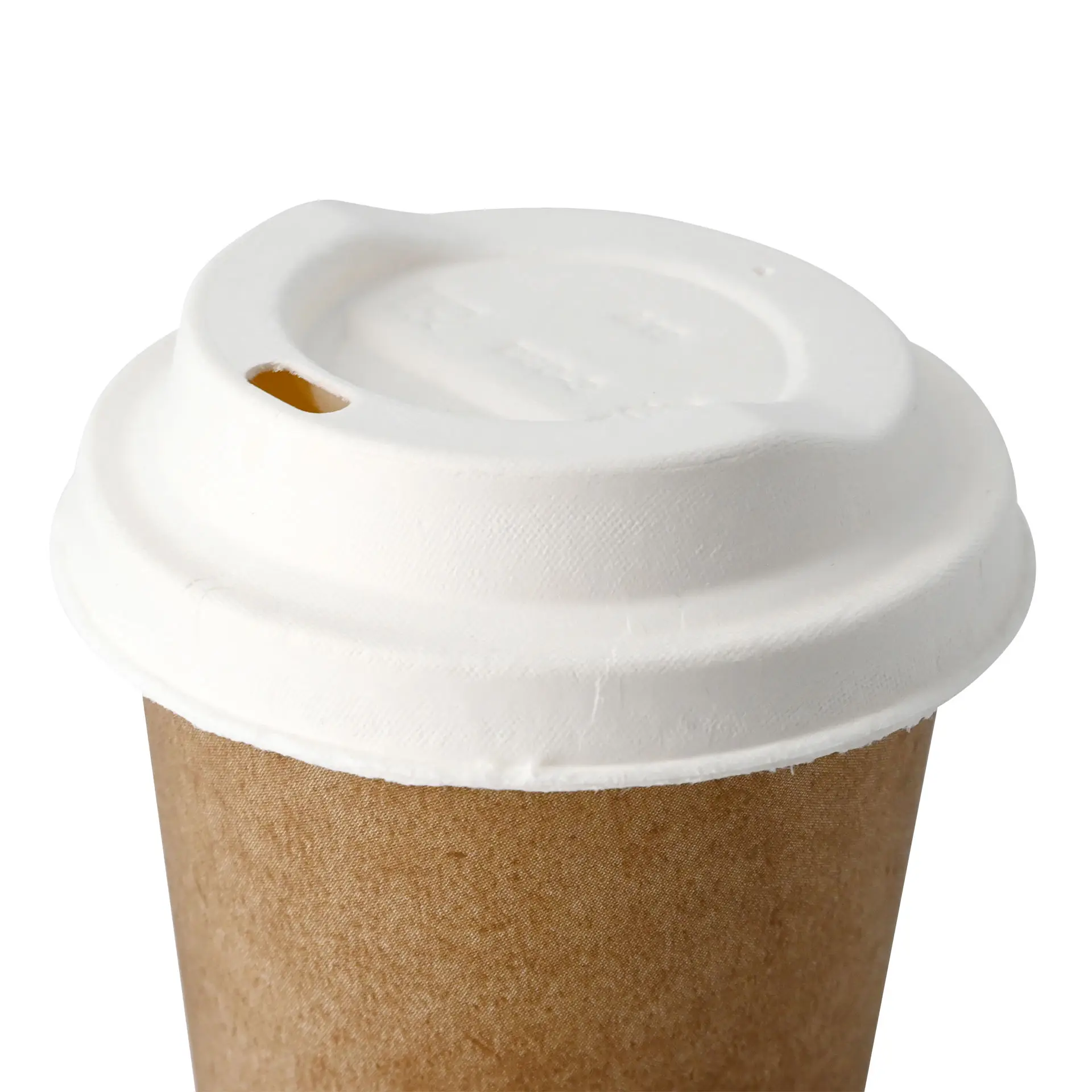 Paper lids Ø 80 mm, white, drinking opening Paper lids Ø 80 mm, white, drinking opening