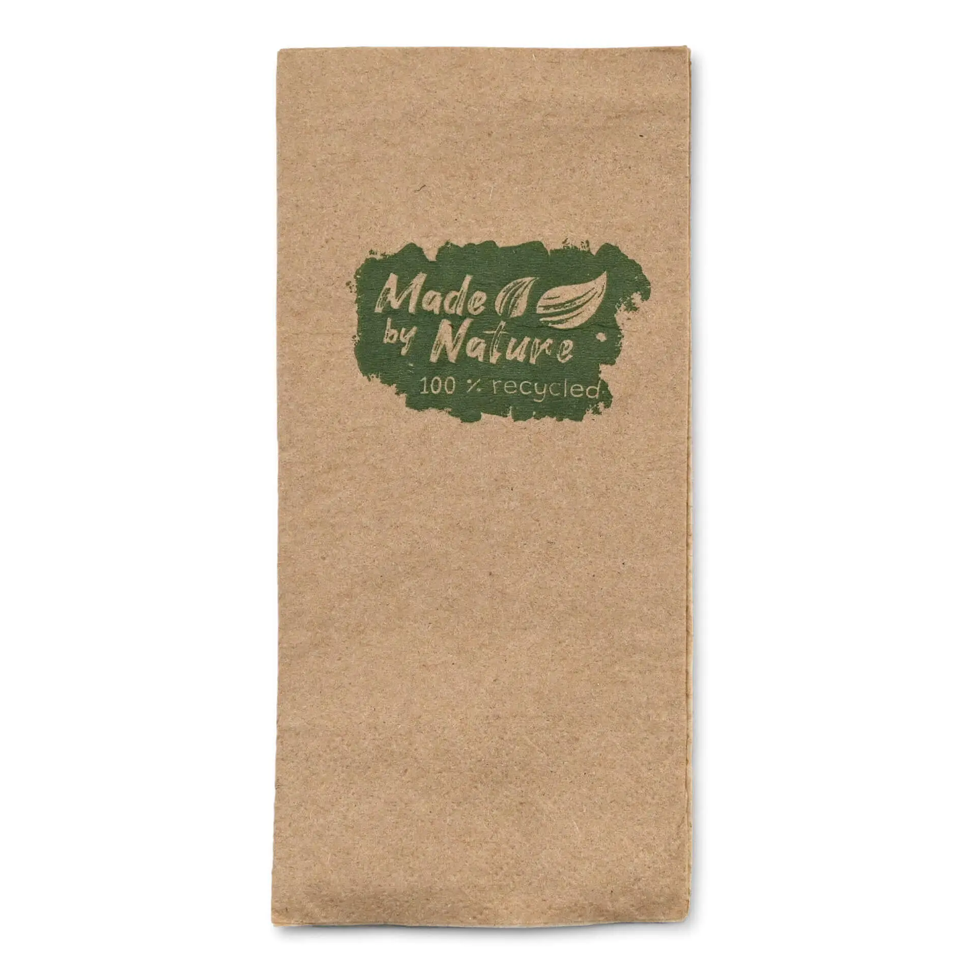 Recycled paper napkins 32.5 x 32.5 cm, 2-ply, 1/8 fold, "Made by Nature" dse02812-servietten-aus-recyceltem-papier-325-x-325-cm-2-lagig-18-falz-ungebleicht-made-by-nature-1