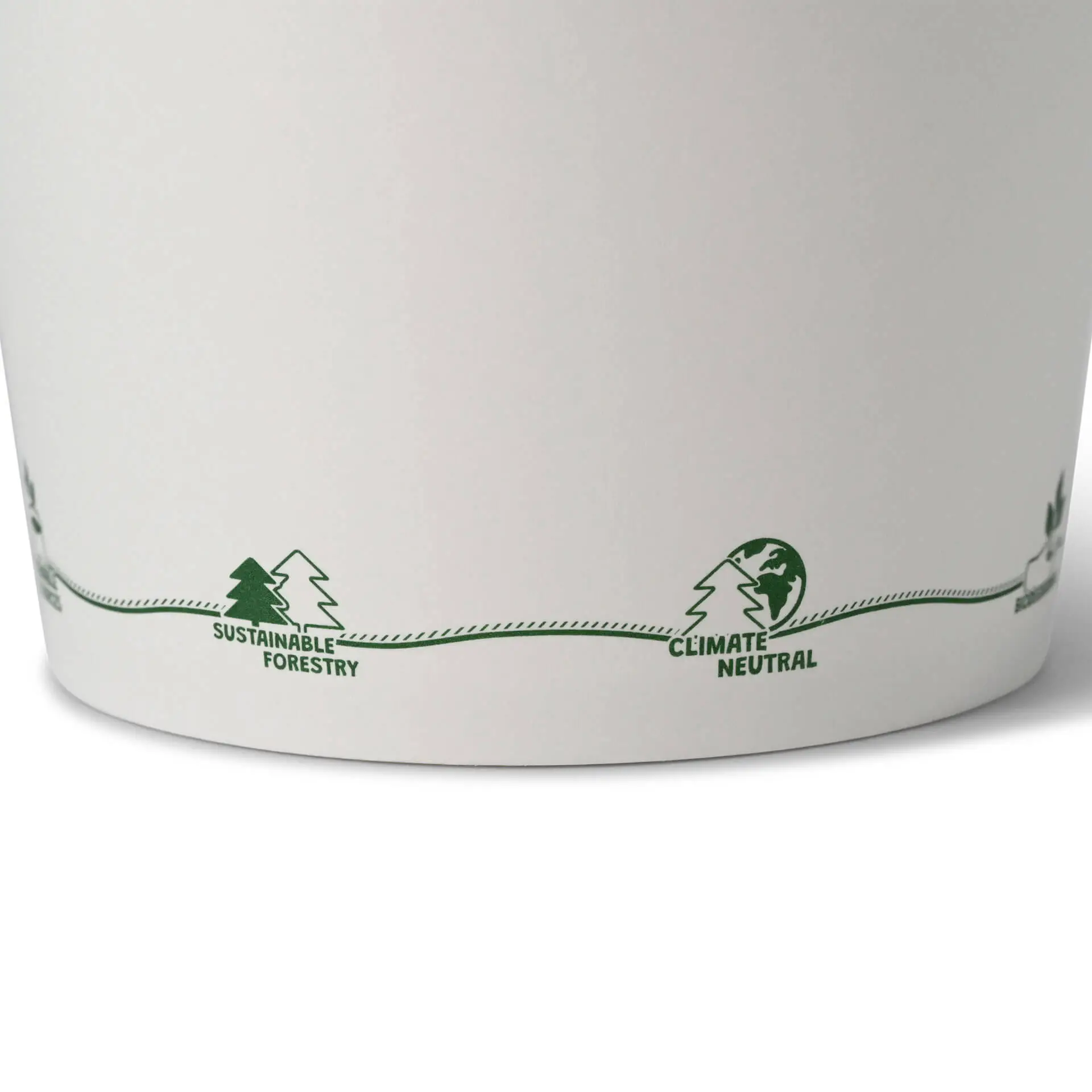 16 oz Cardboard Soup Container (eco-friendly coating), Ø 115 mm, "EcoUp©"-icons
