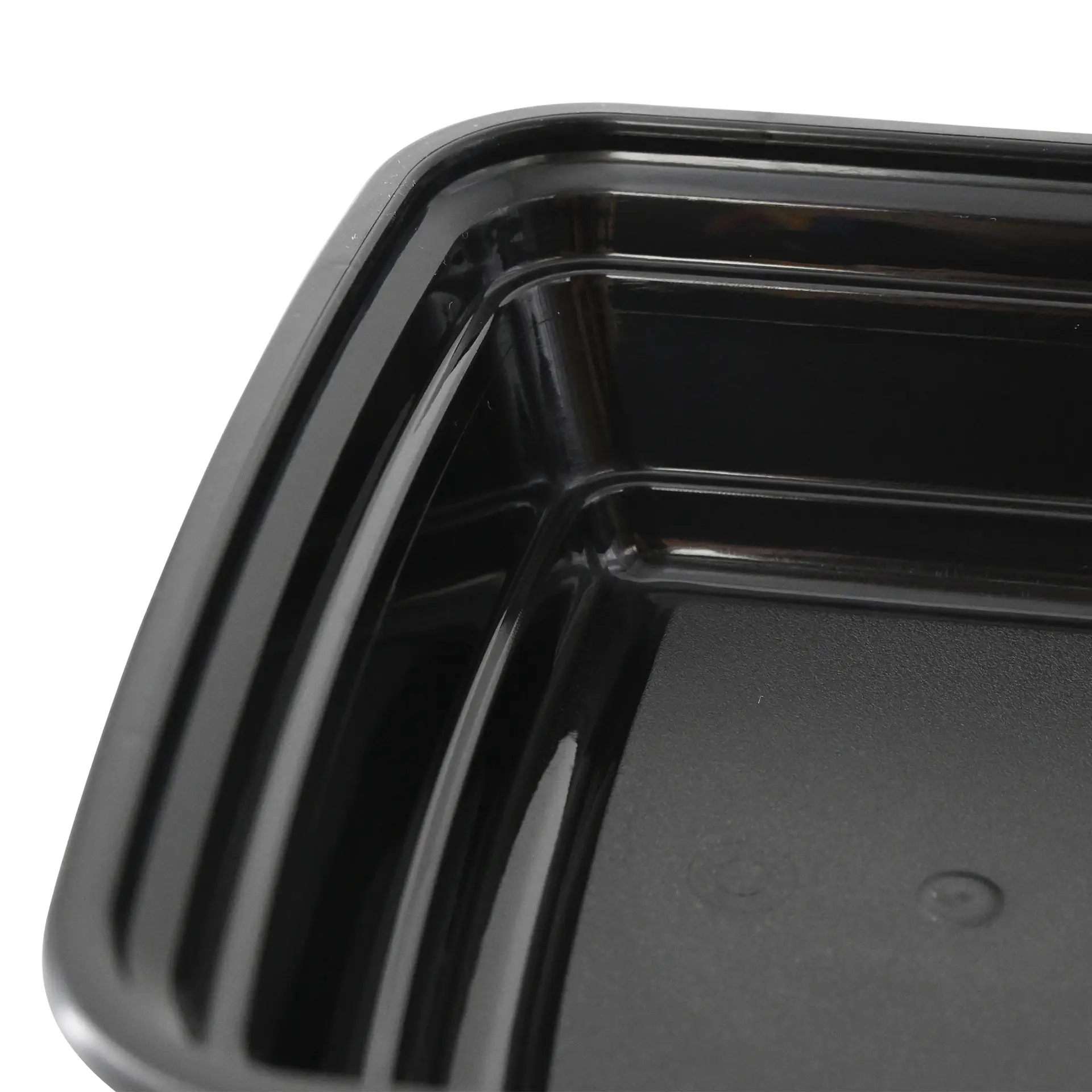 Reusable container made of PP 450 ml, rectangular, black