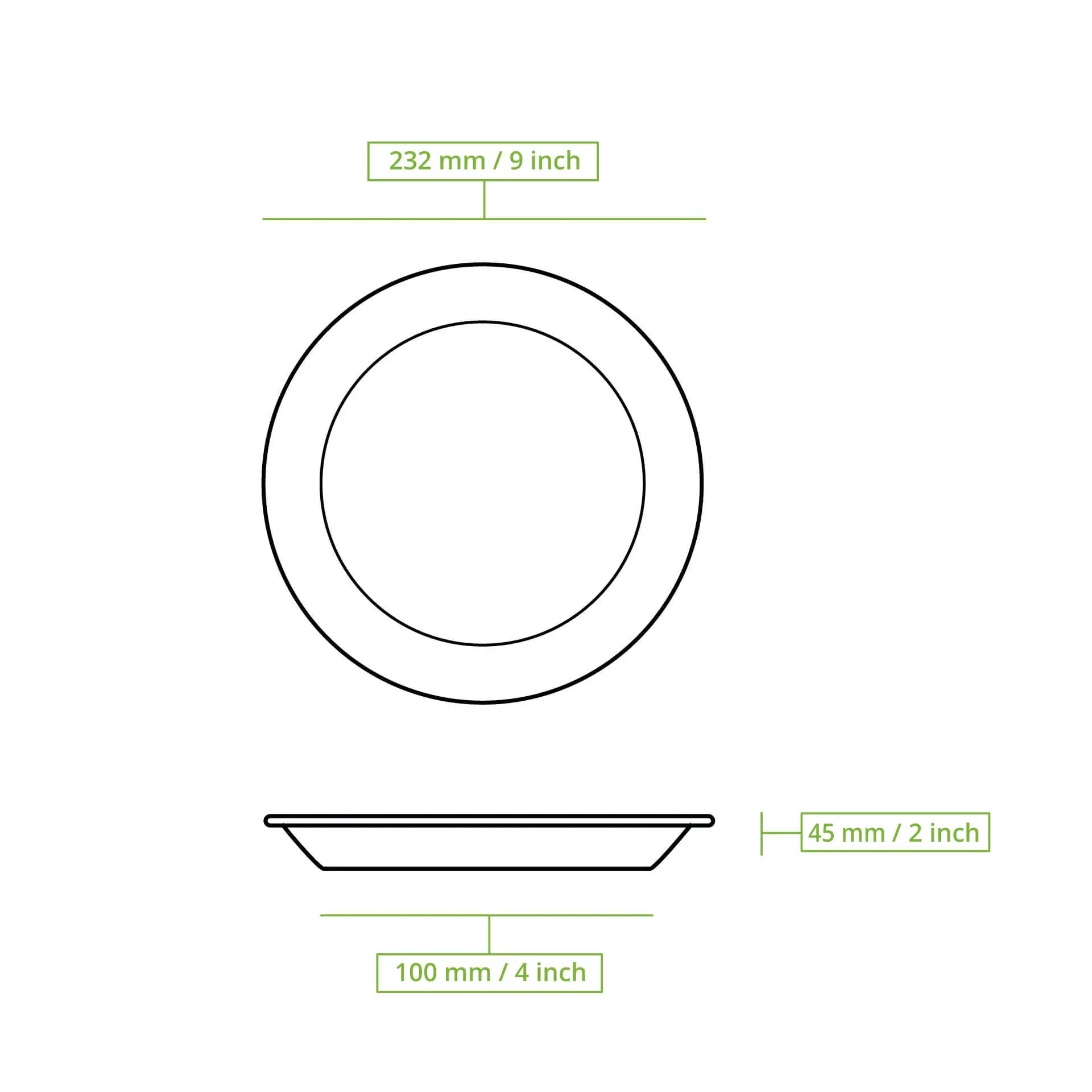 Palm leaf plates "Palmware®" Ø 23 cm, deep, round, with rim Palm leaf plates "Palmware®" Ø 23 cm, deep, round, with rim