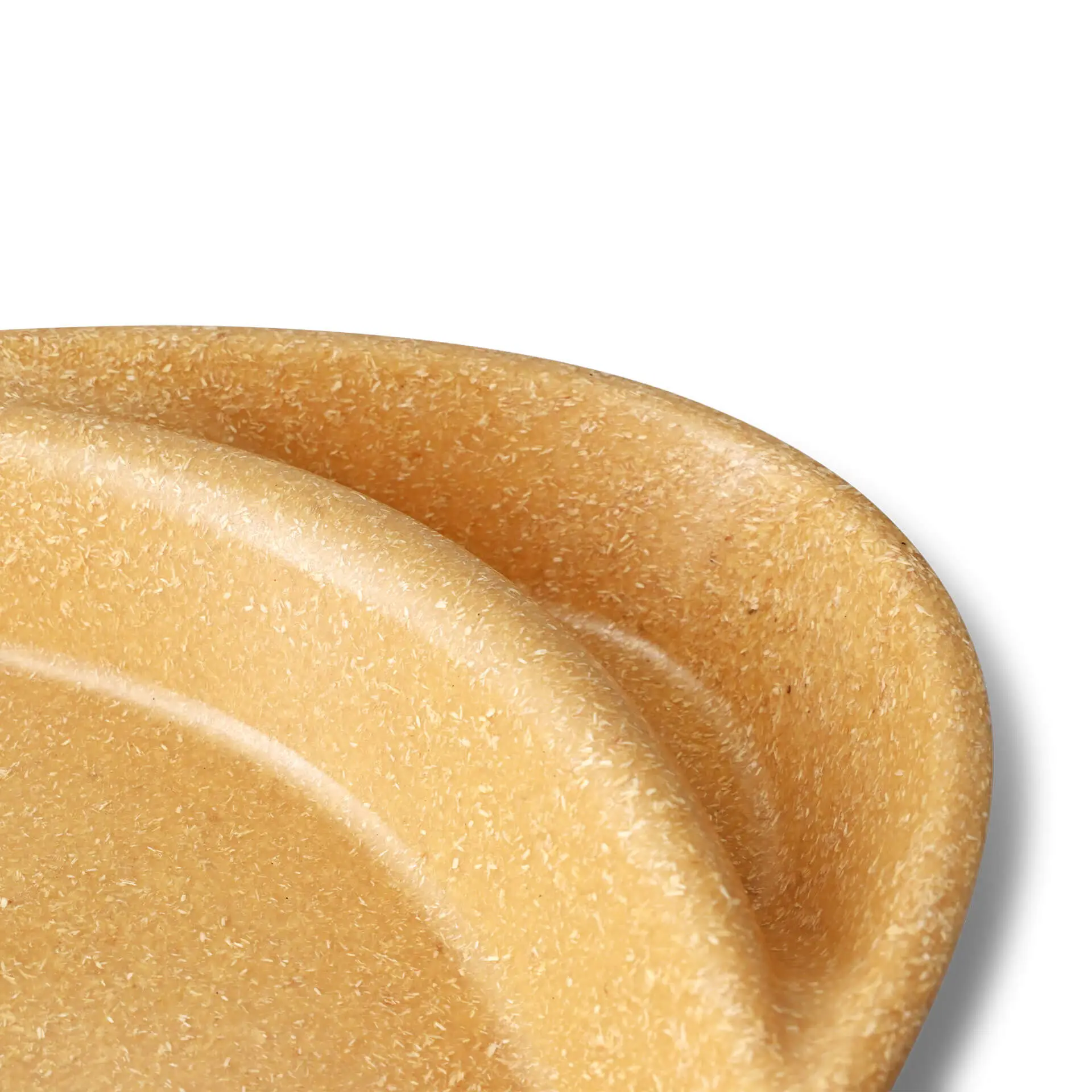 Reusable divided plates "merways Plate" 27.5 × 20 × 3.5 cm, 2 compartments, teardrop, caramel / brown dfc008471-mehrweg-menueteller-merways-plate-275-x-20-x-35-cm-2-kammern-tropfenfoermig-karamell-braun-4