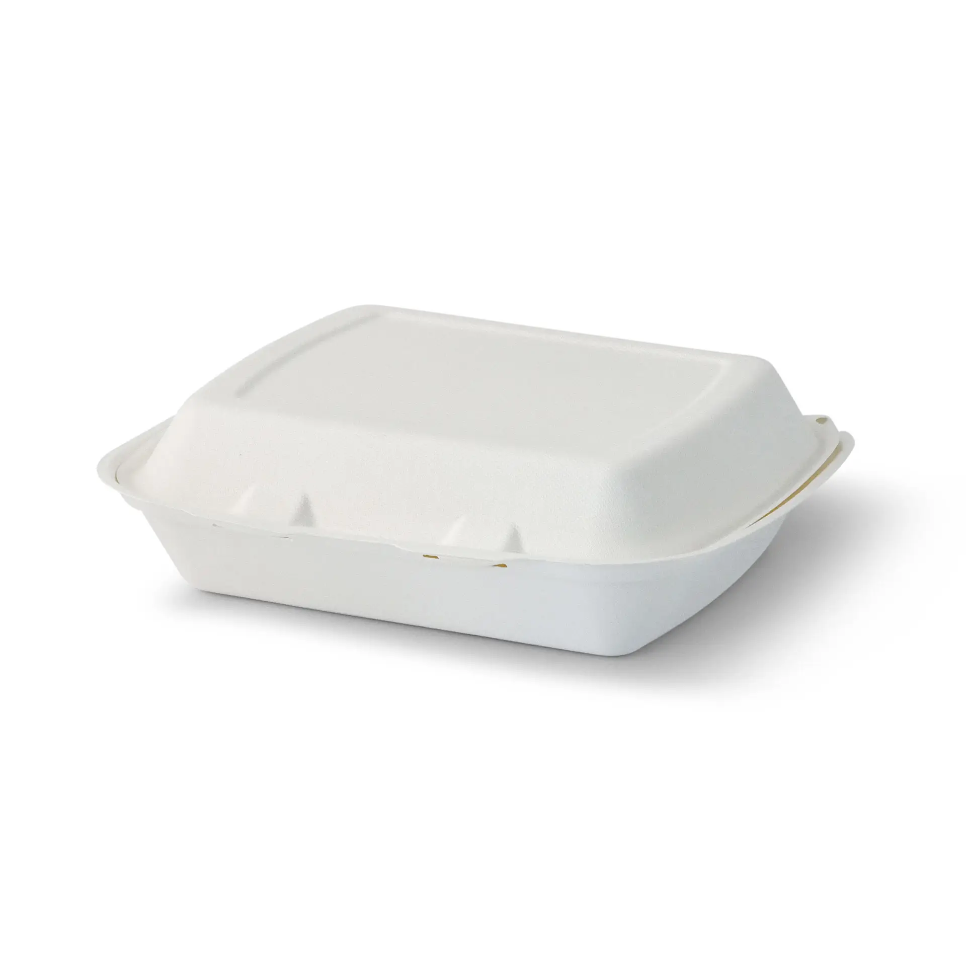 Sugarcane-containers 25 x 20 x 7.5 cm, HP4, hinged-lid, rectangular Sugarcane-containers 25 x 20 x 7.5 cm, HP4, hinged-lid, rectangular