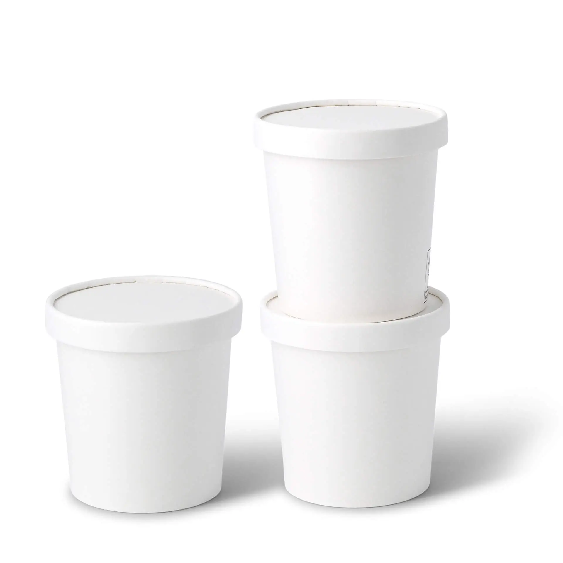 12 oz, max. 14 oz Paper Ice Cream Tubs XL, Ø 92 mm, white