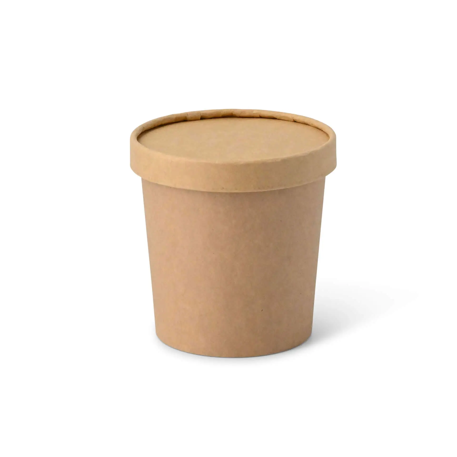 Paper Lids for 4oz-16oz for Ice Cream Tubs, brown
