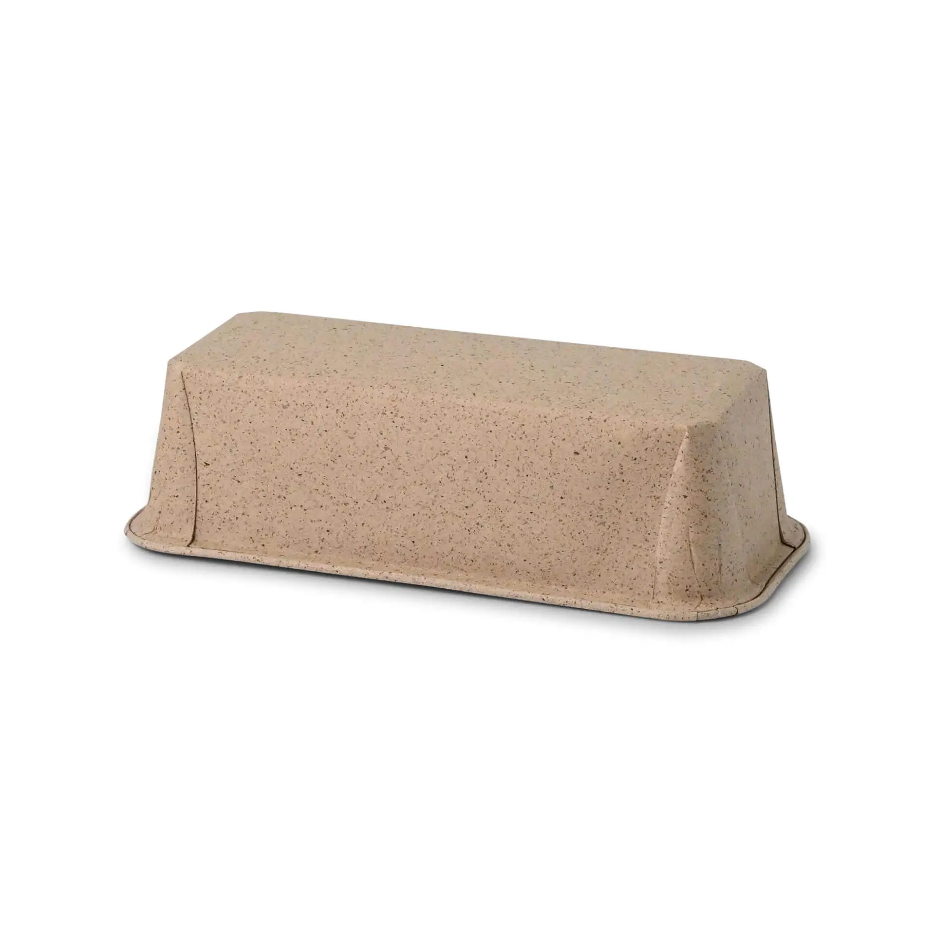 Baking moulds made from cocoa paper 20 × 7 × 6 cm, rectangular, brown