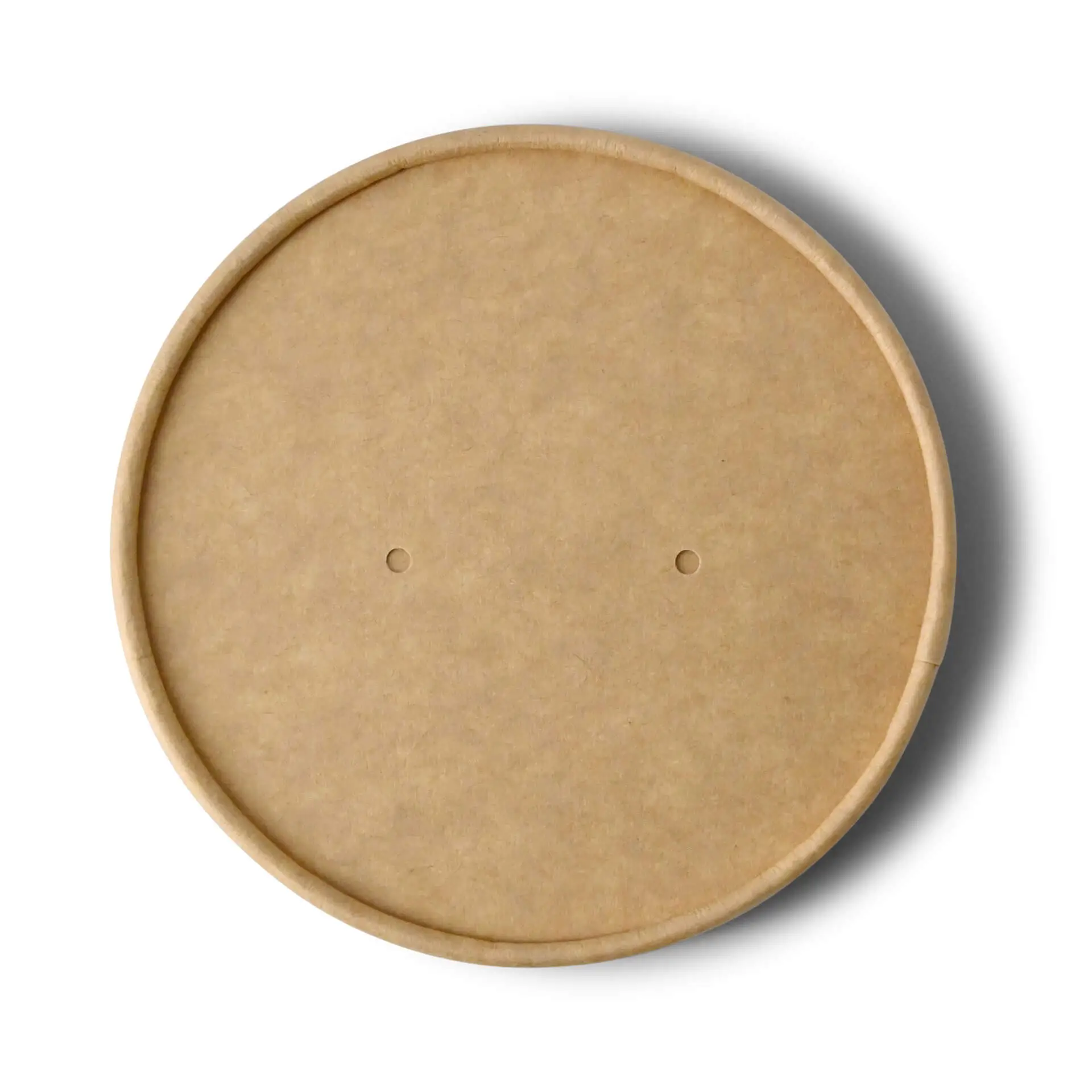 Cardboard membrane lids Ø (coated) 95 mm, brown (for soup containers) Cardboard membrane lids Ø (coated) 95 mm, brown (for soup containers)