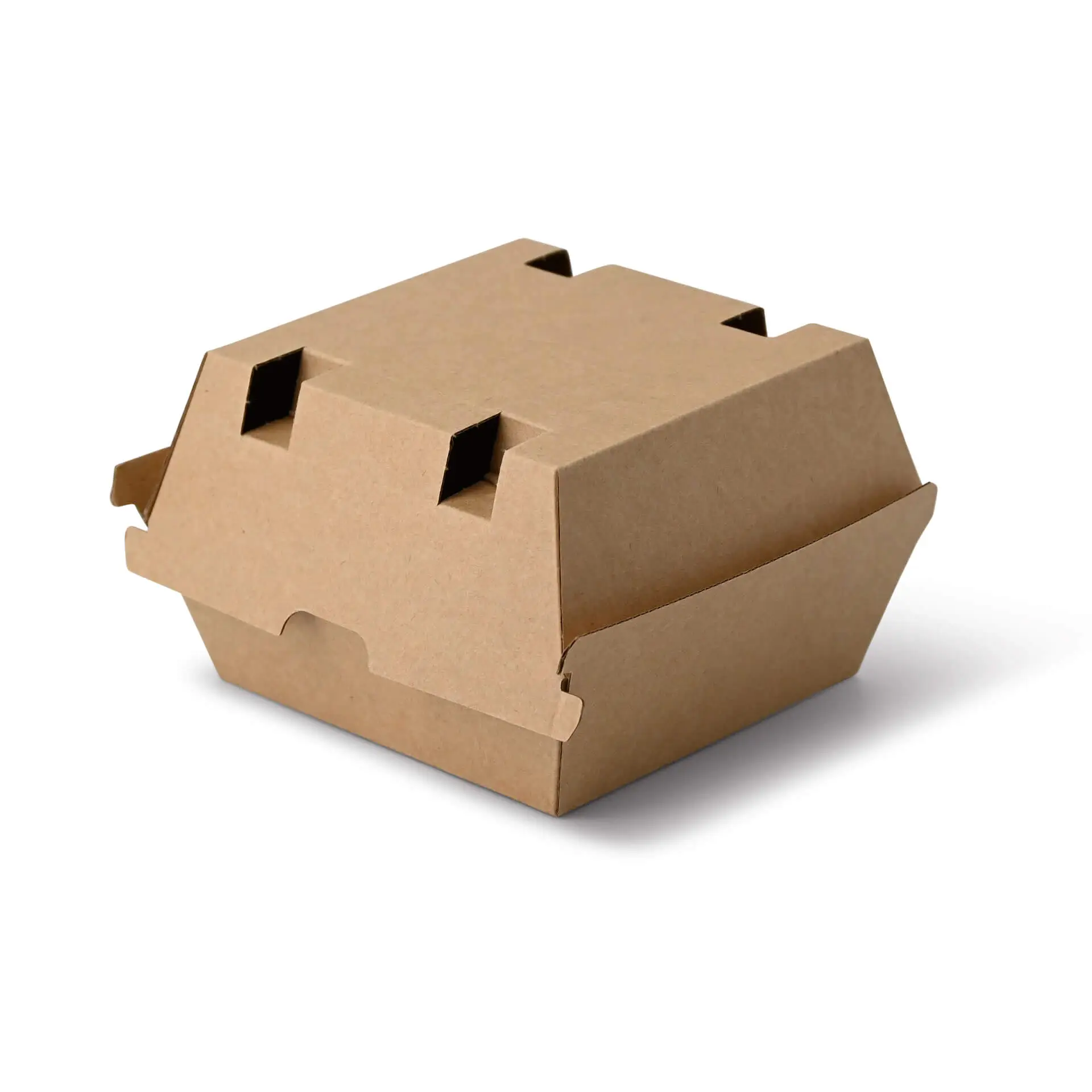 Takeaway-burger boxes 13 x 14 x 8 cm, kraft board Takeaway-burger boxes 13 x 14 x 8 cm, kraft board