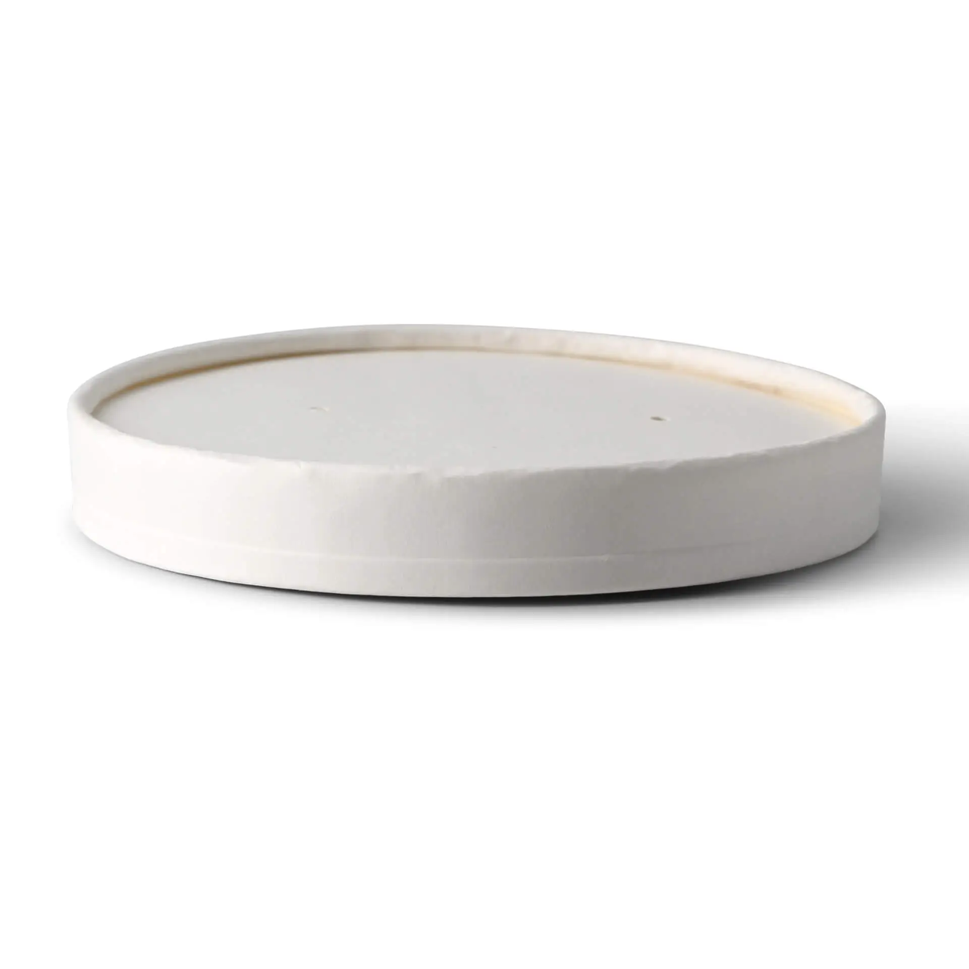 Cardboard-membrane lids (eco-friendly coating) Ø 115 mm, white