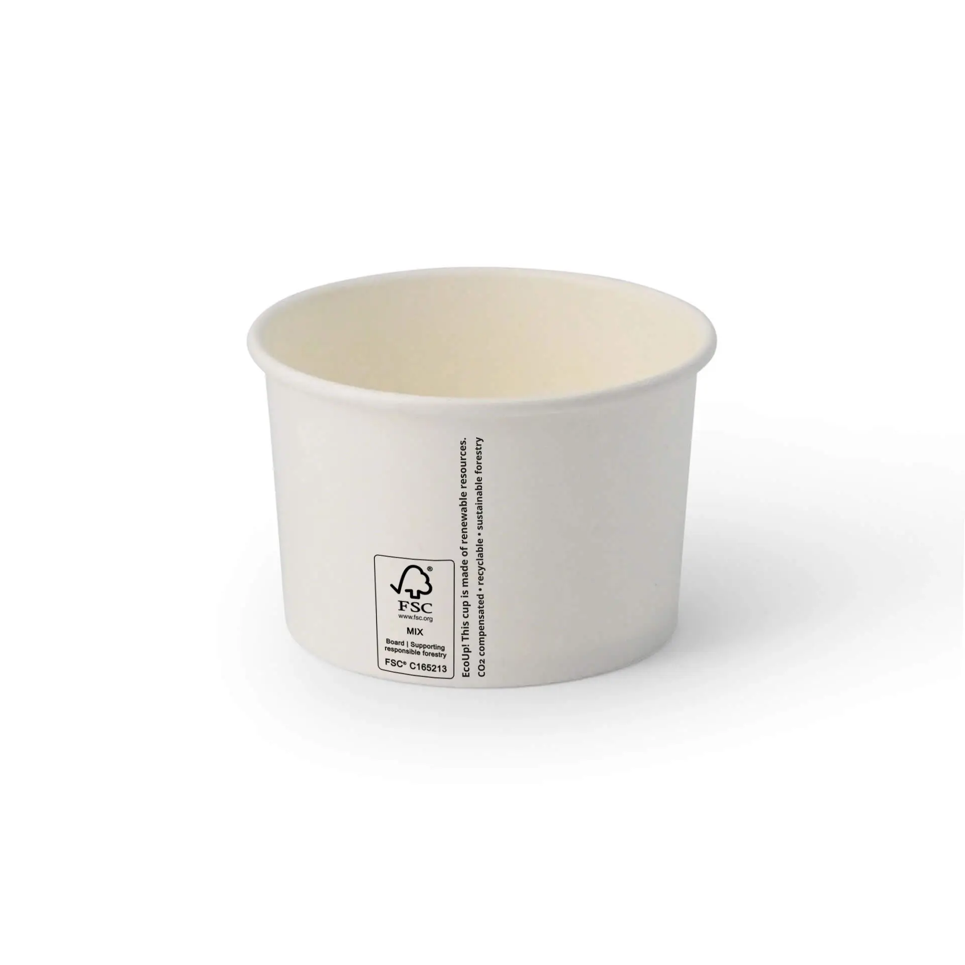 8 oz, max. 9.5 oz Paper cups ice cream M (coated), Ø 92 mm, white con30014-01-0-eisbecher-pappe-m-beschichtet-200-ml-max-270-ml-92-mm-weiss-2