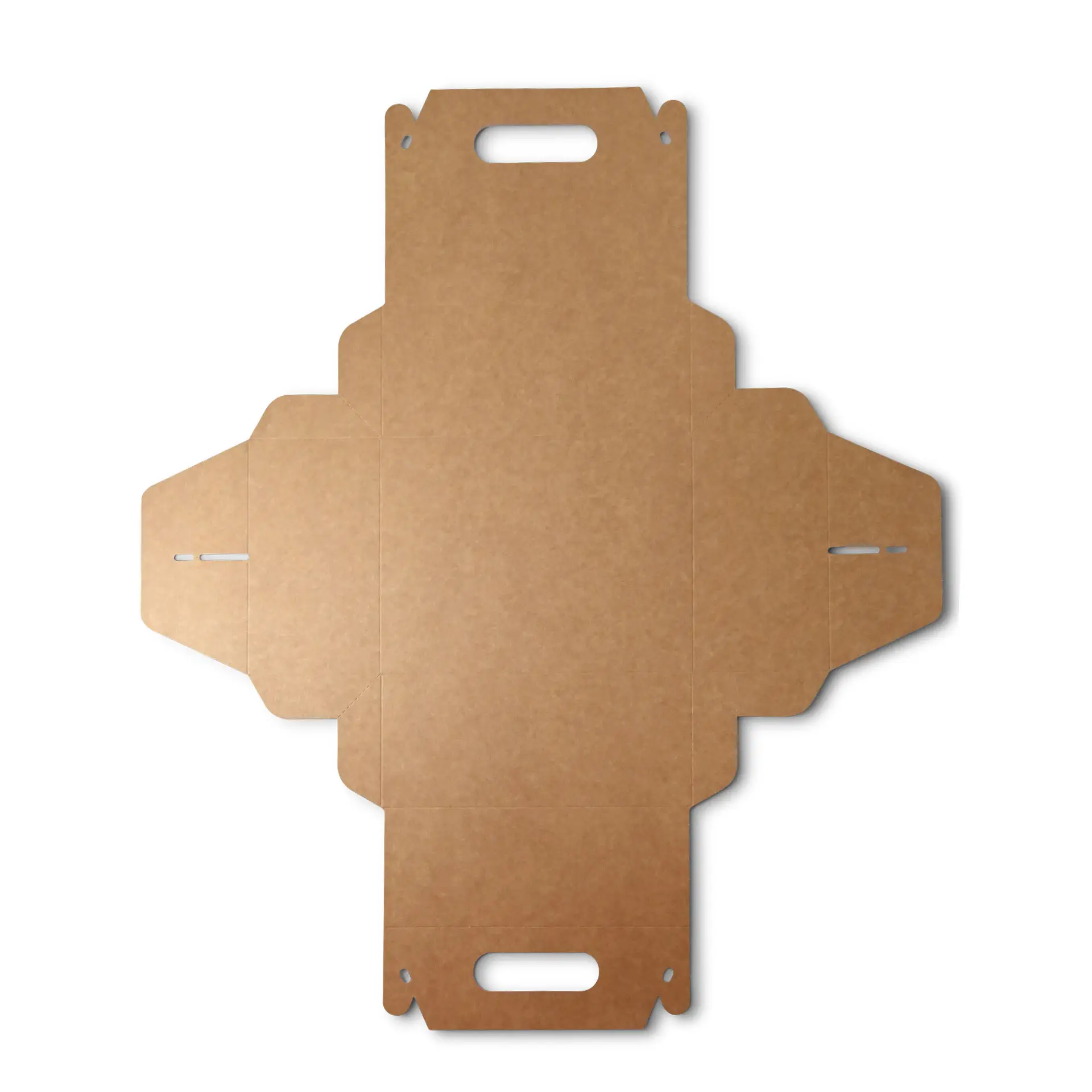 Cardboard pastry boxes with handle M, 21 x 17 x 9 cm, kraft, foldable