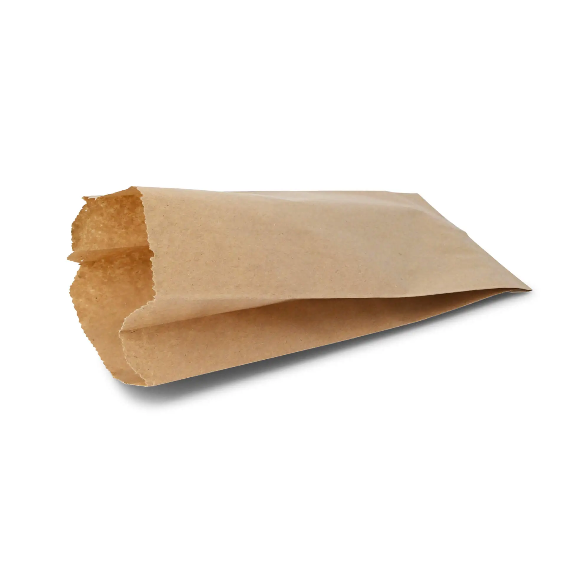 Flat paper bags, 10 x 5 x 19 cm, kraft