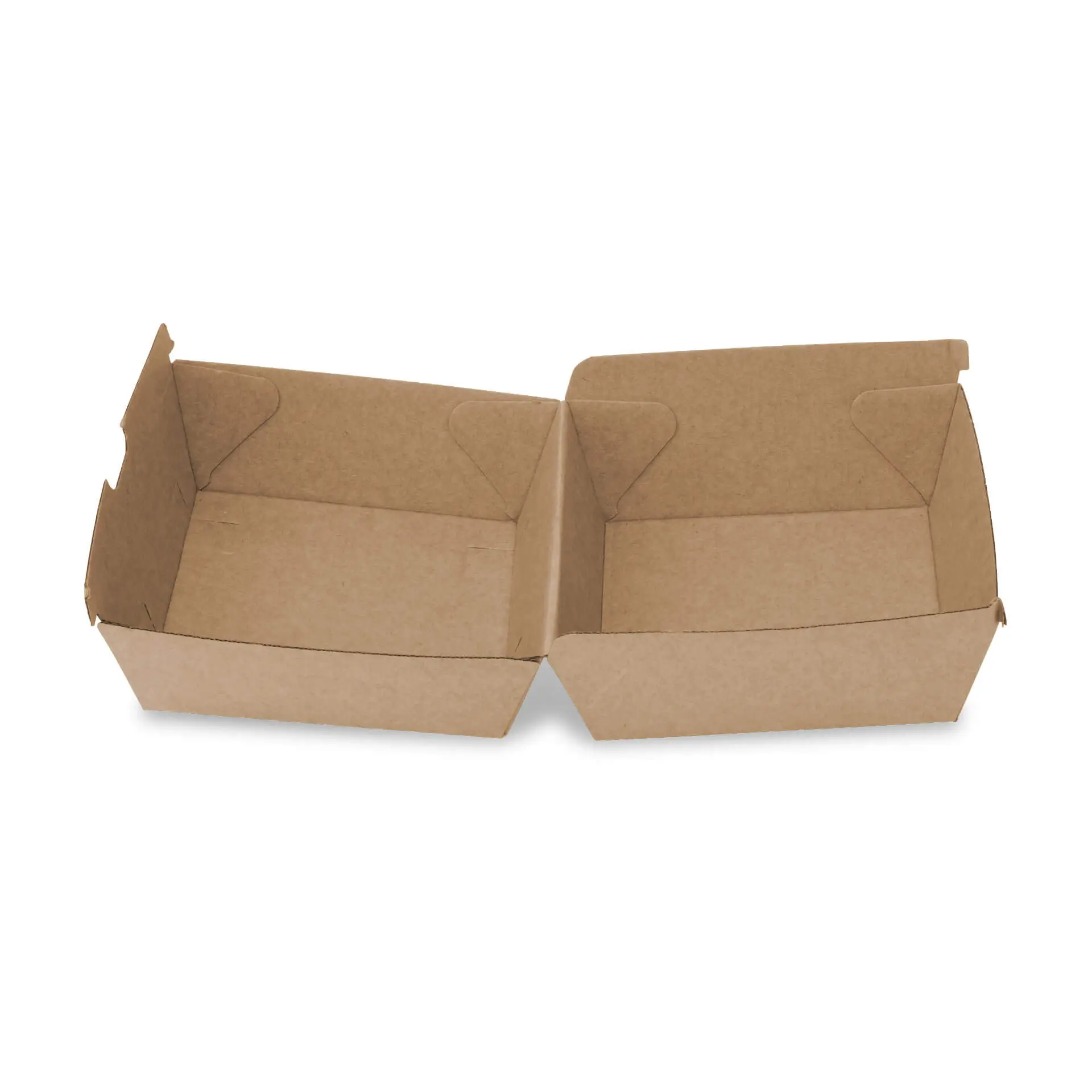 Takeaway-burger boxes 13 x 14 x 8 cm, kraft board Takeaway-burger boxes 13 x 14 x 8 cm, kraft board