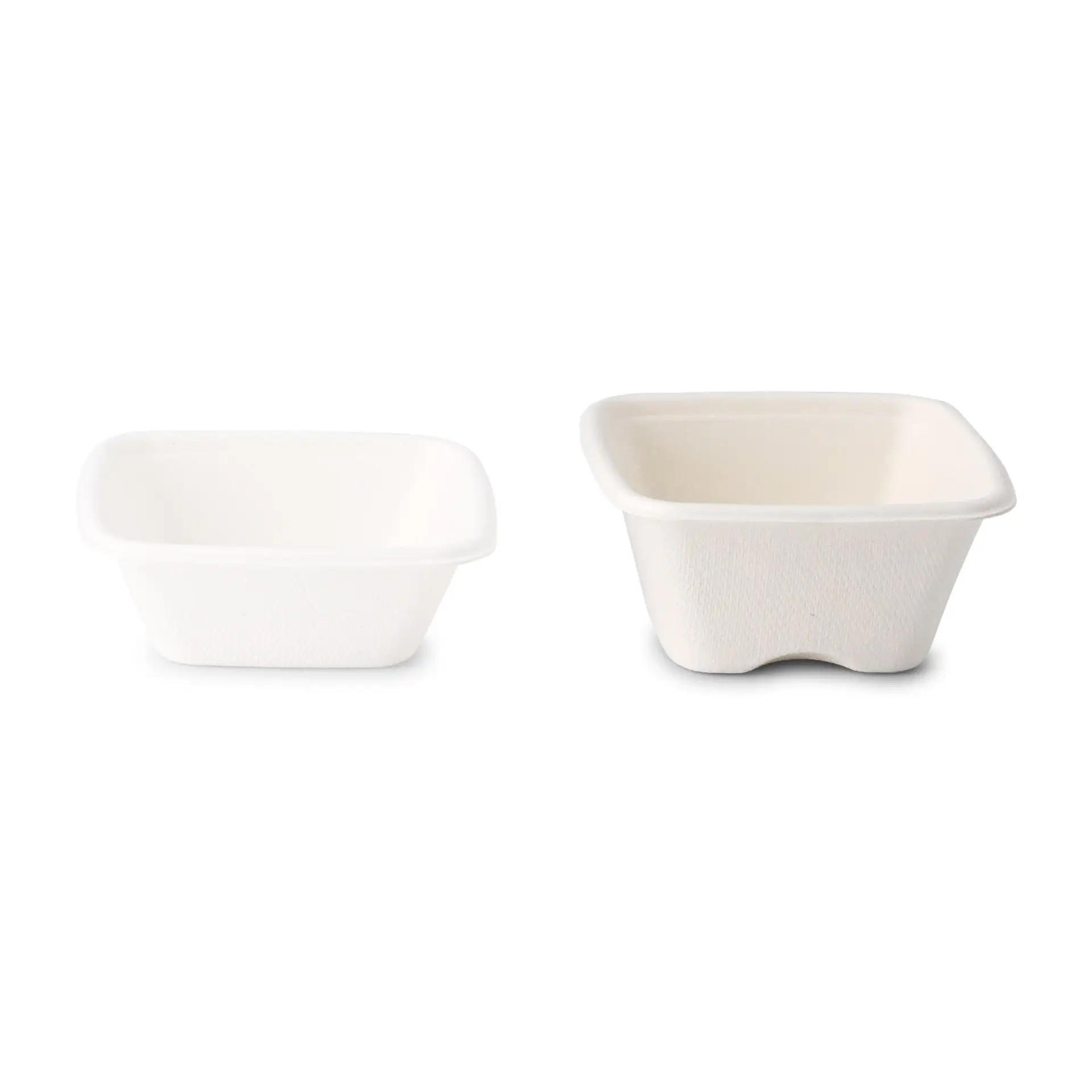 Bagasse portion cups, 100 ml, 80 x 80 x 37 mm, square