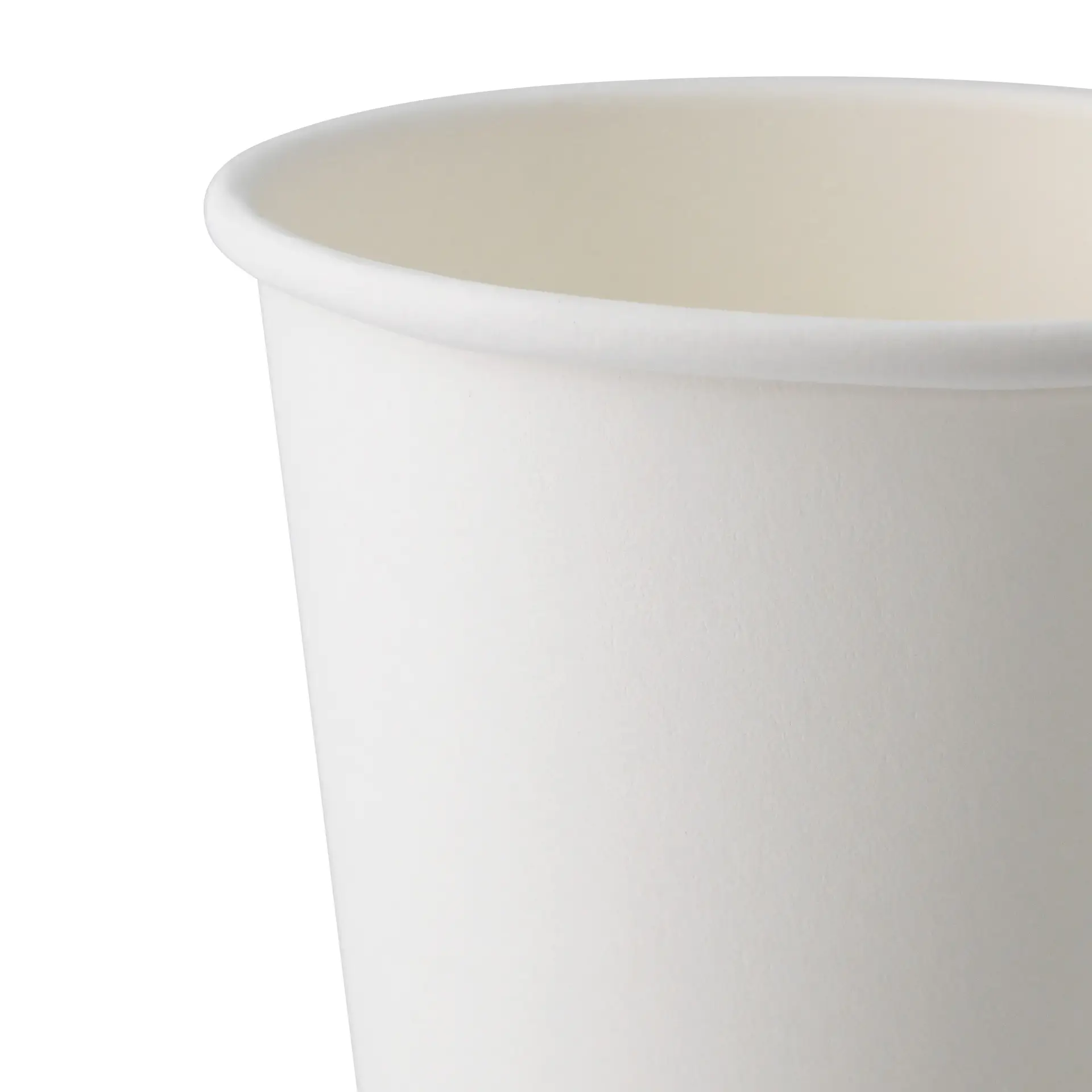 Paper cup 300 ml / 12 oz, Ø 90 mm, single wall, white, PLA-coated