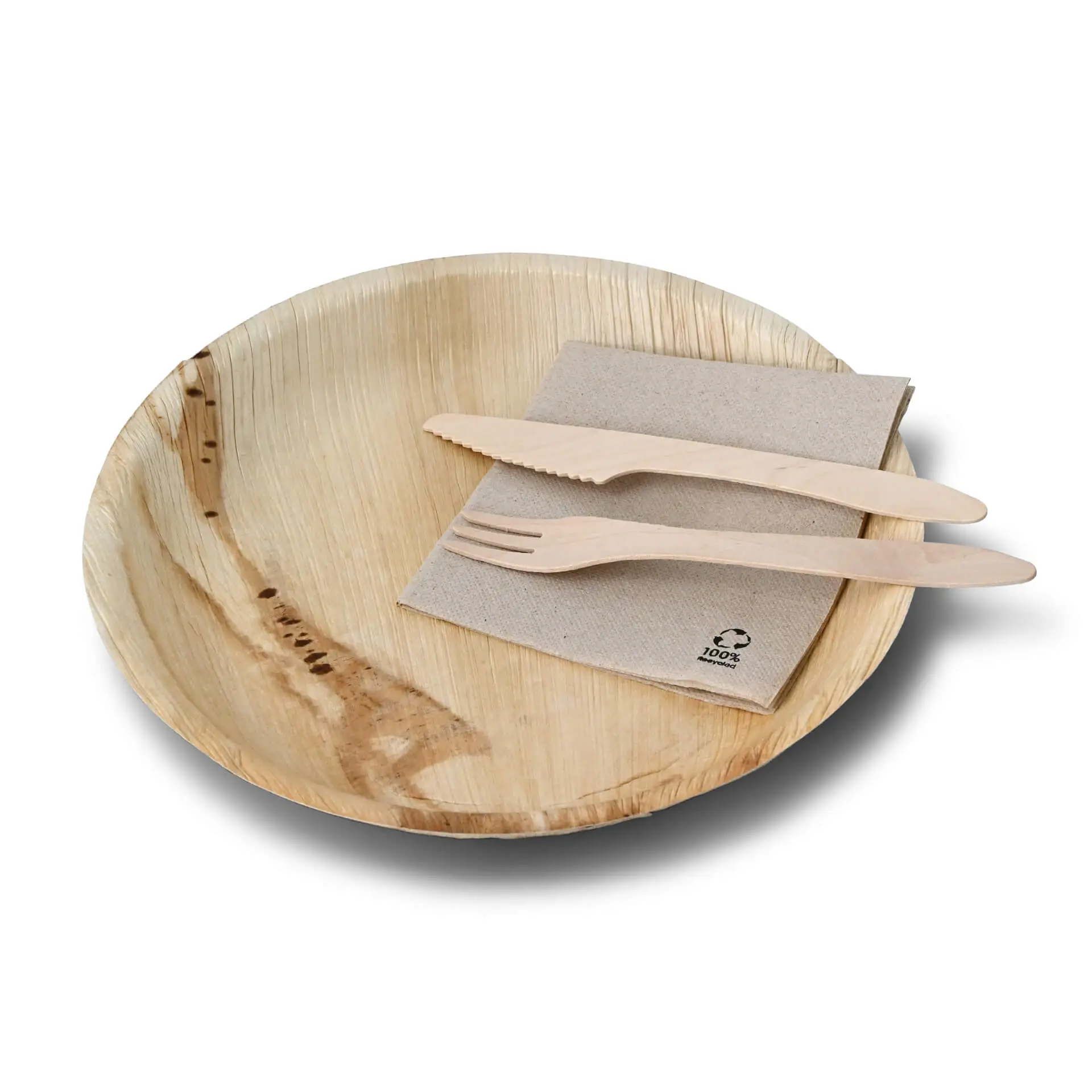 Palm leaf plates "Palmware®" Ø 25 cm, round dtw05370-palmblatt-teller-palmware-25-cm-rund-3