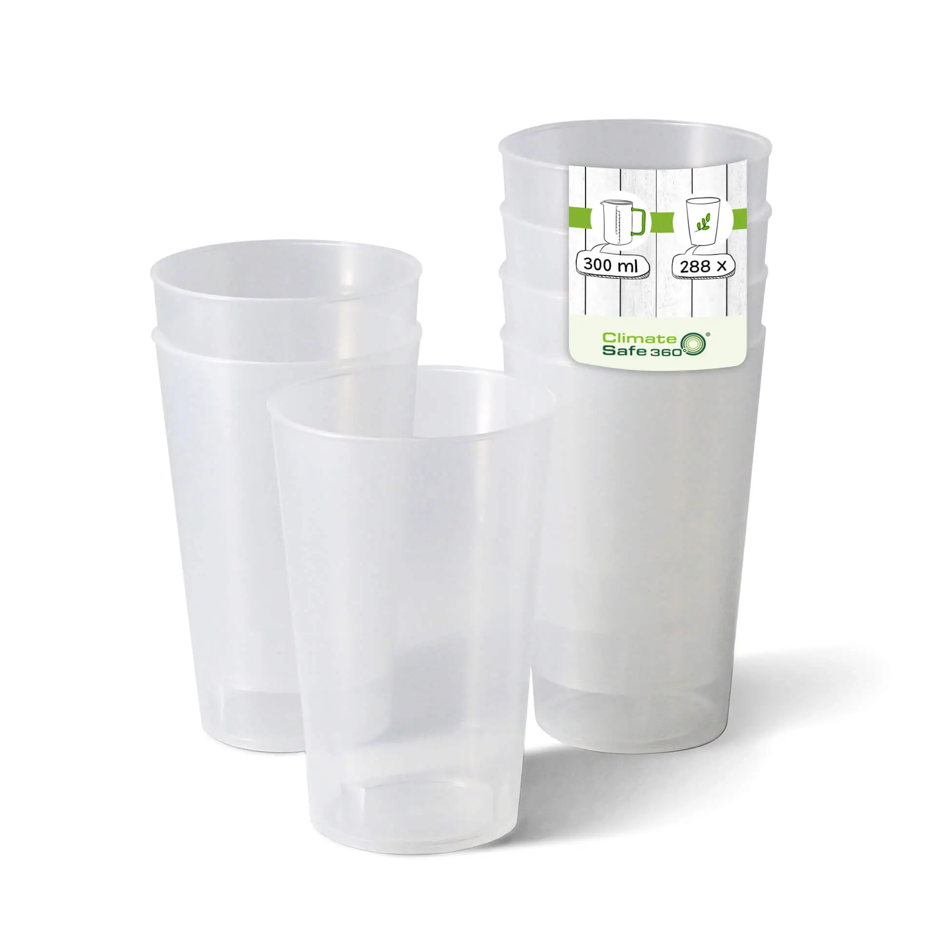 11 oz, Reusable cup, Ø 77 mm, PP, transparent