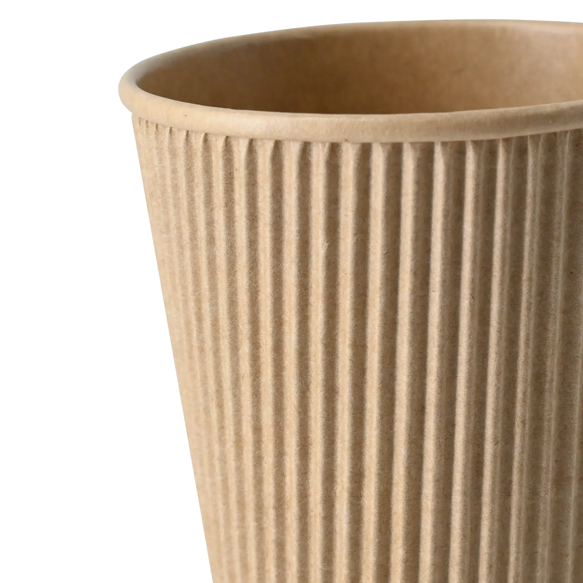 16 oz Takeaway coffee cups / Ripple cups, Ø 90 mm, kraft dhd049631-riffelbecher-kaffee-to-go-becher-400-ml-16-oz-90-mm-braun-3