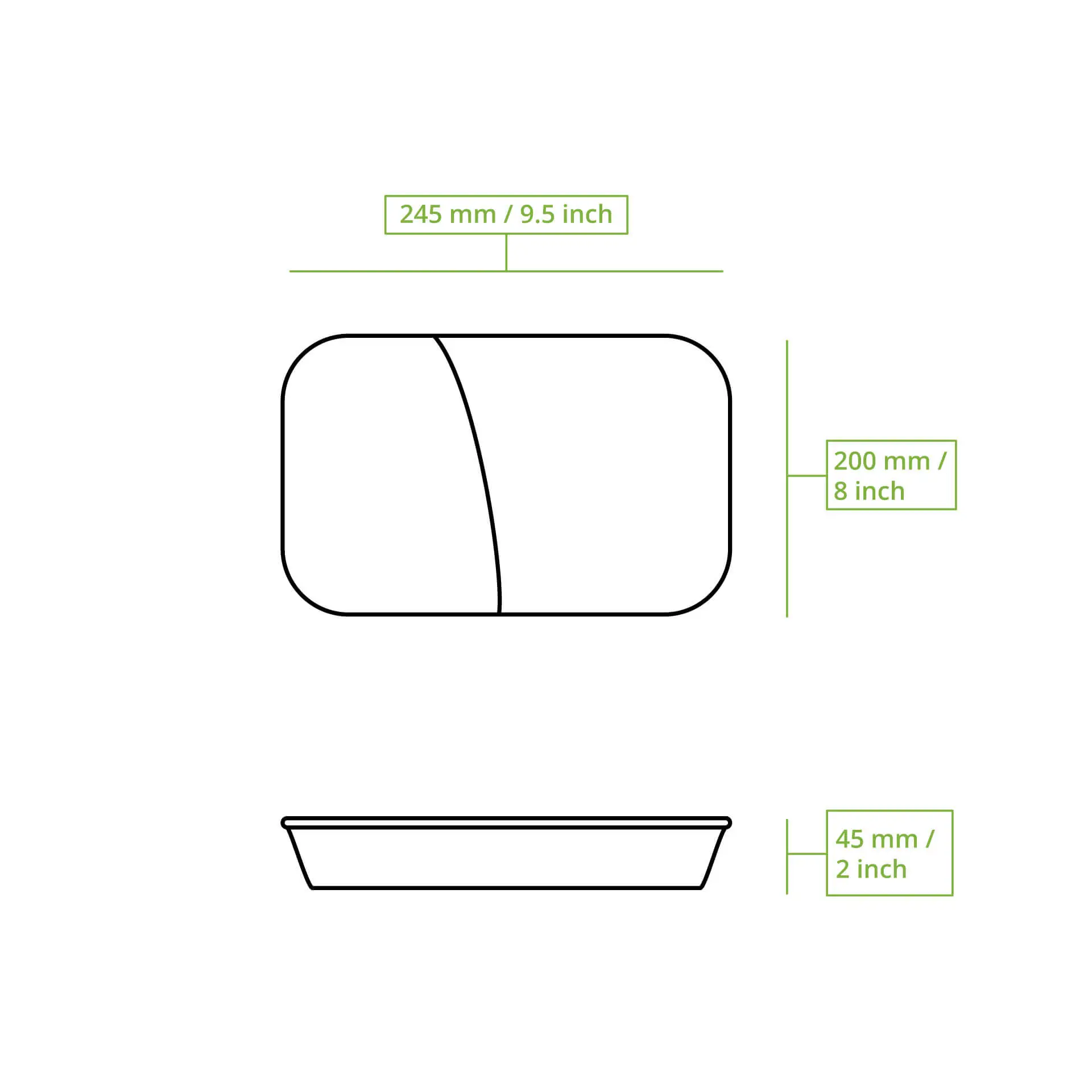 Reusable meal container "merways Box" 24.5 x 20 x 4.5 cm, 2 compartments, HP4/2, pepper / grey Reusable meal container "merways Box" 24.5 x 20 x 4.5 cm, 2 compartments, HP4/2, pepper / grey