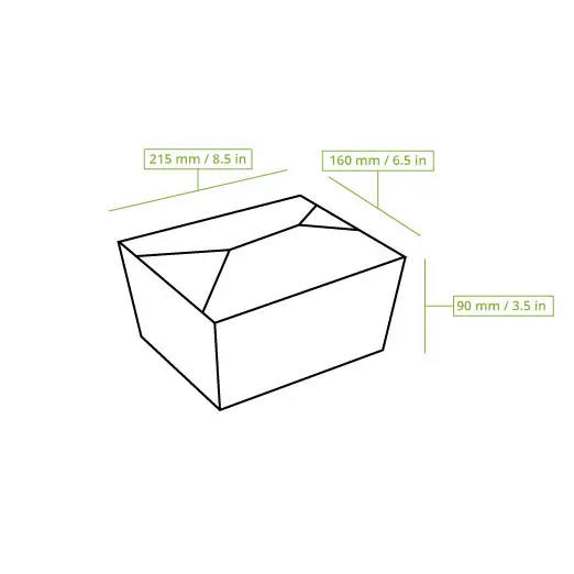 Cardboard box (coated) 2500 ml, kraft