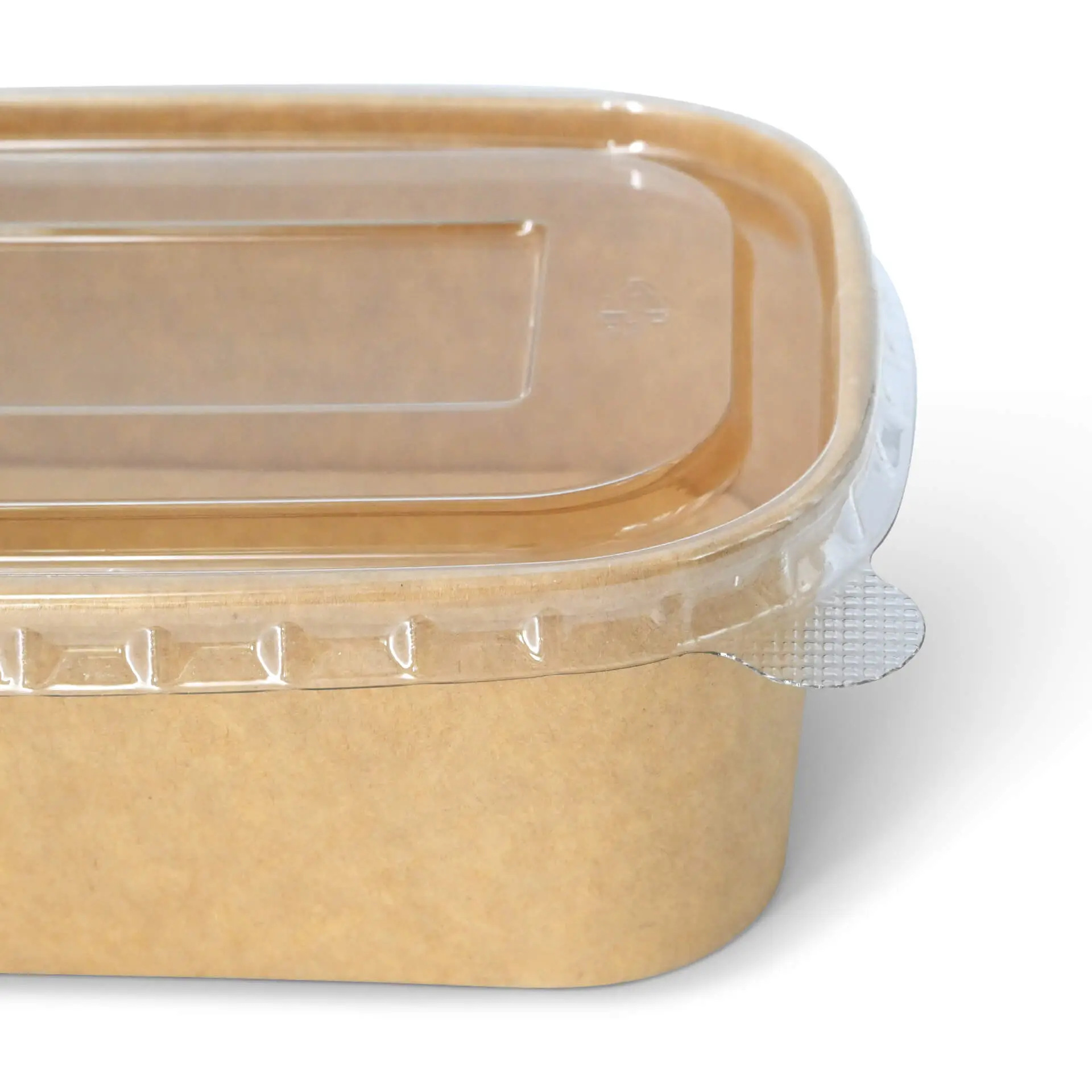 rPET lids 17,5 x 12,5 cm, clear, rectangular