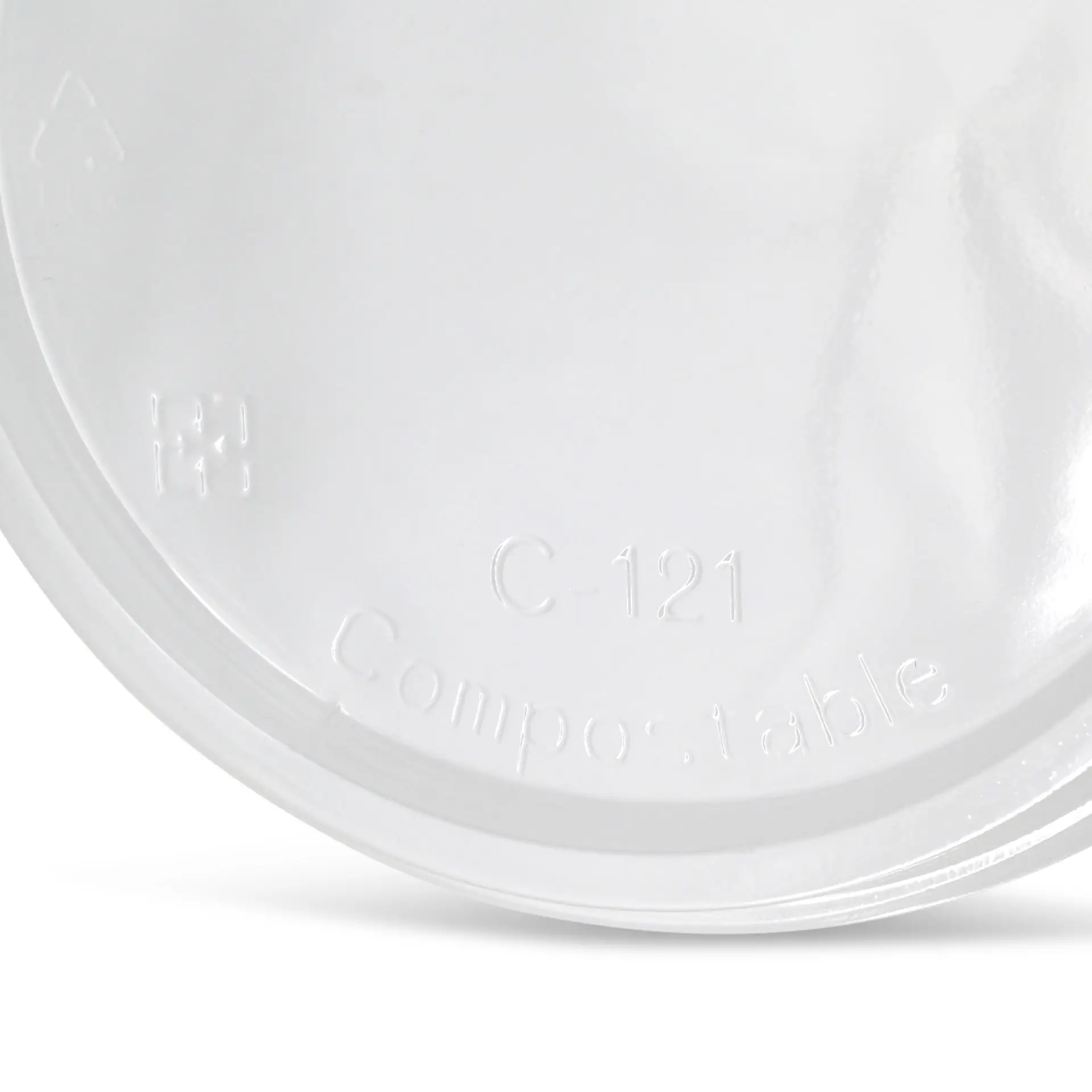 Cup lids PLA Ø 122 mm, round dfc01011-pla-deckel-121-mm-rund-3
