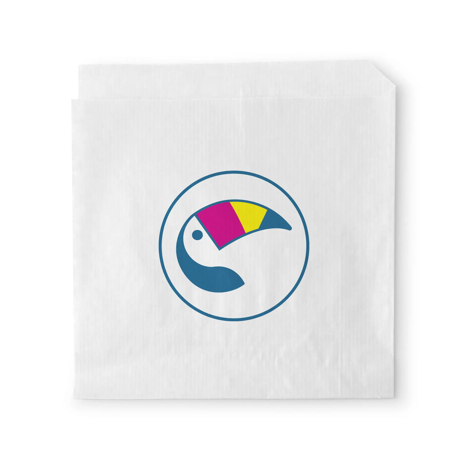 Printed burger sleeves, 15 x 16 cm, white