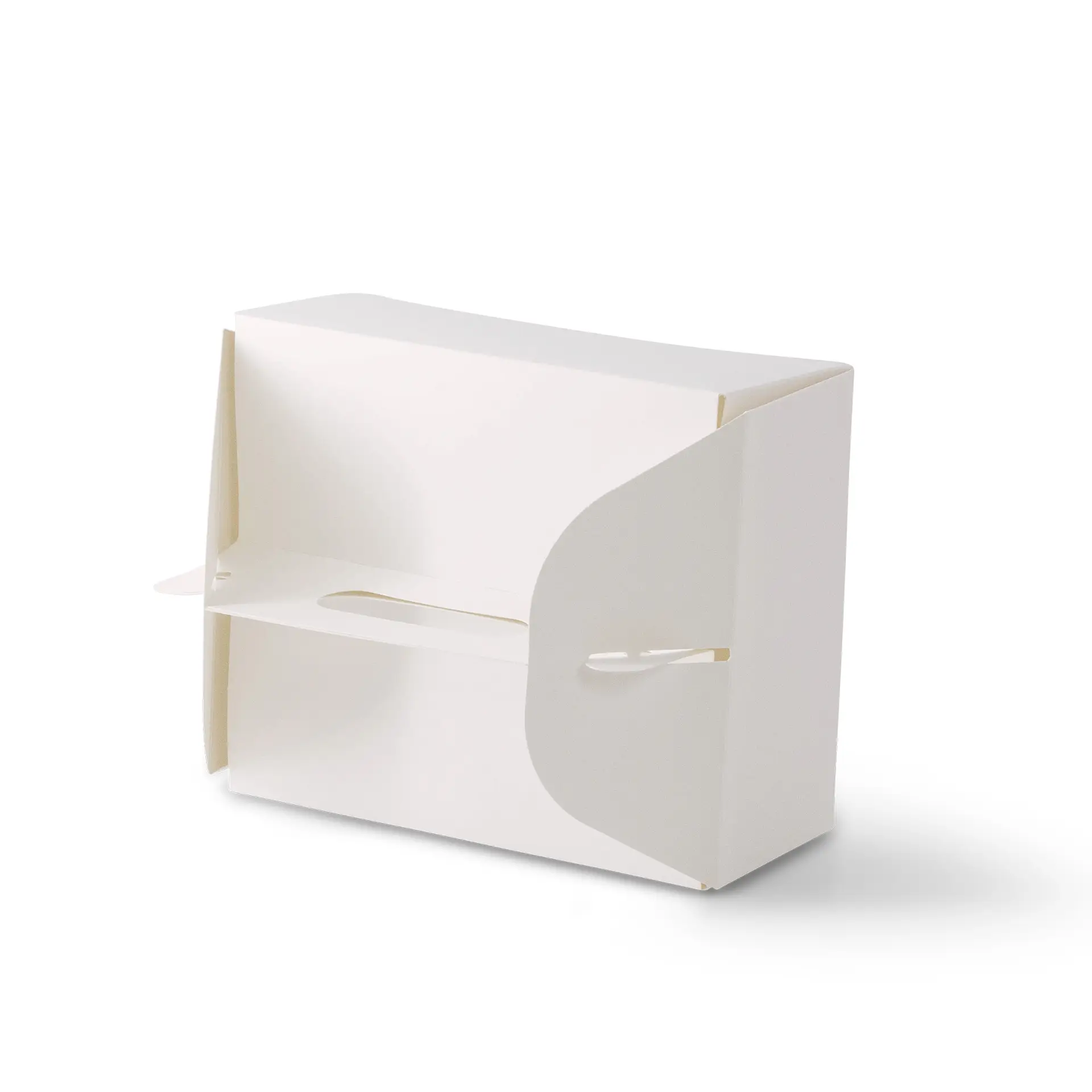 Cardboard pastry boxes with handle M, 21 x 17 x 9 cm, white, foldable