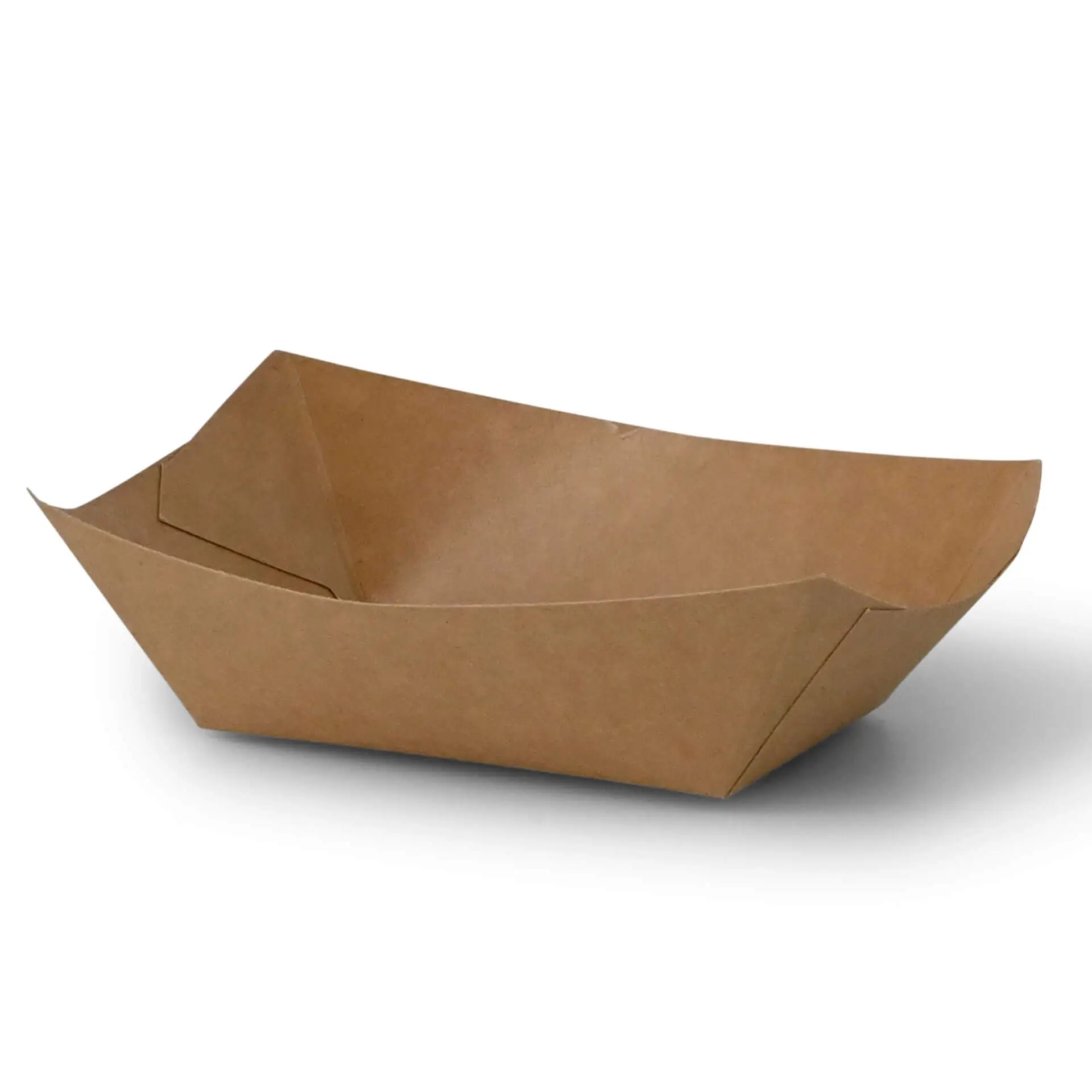Cardboard Snack Tray (coated) 200 ml, 13 x 10 x 3 cm, brown