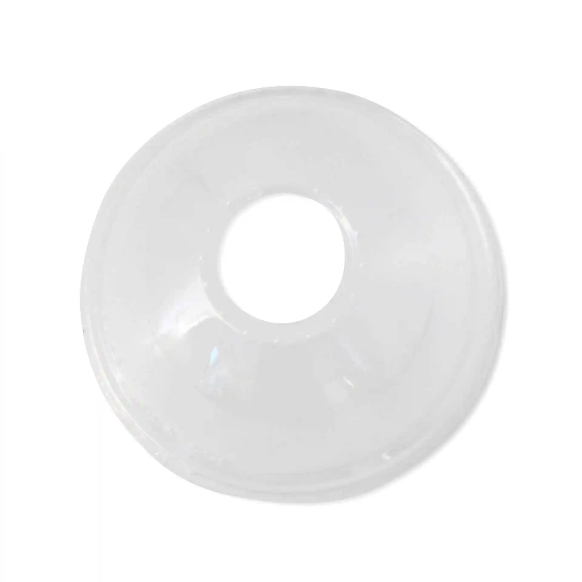 Transparent PLA dome lid with a straw hole, measuring 96 mm in diameter and 44 mm in height.