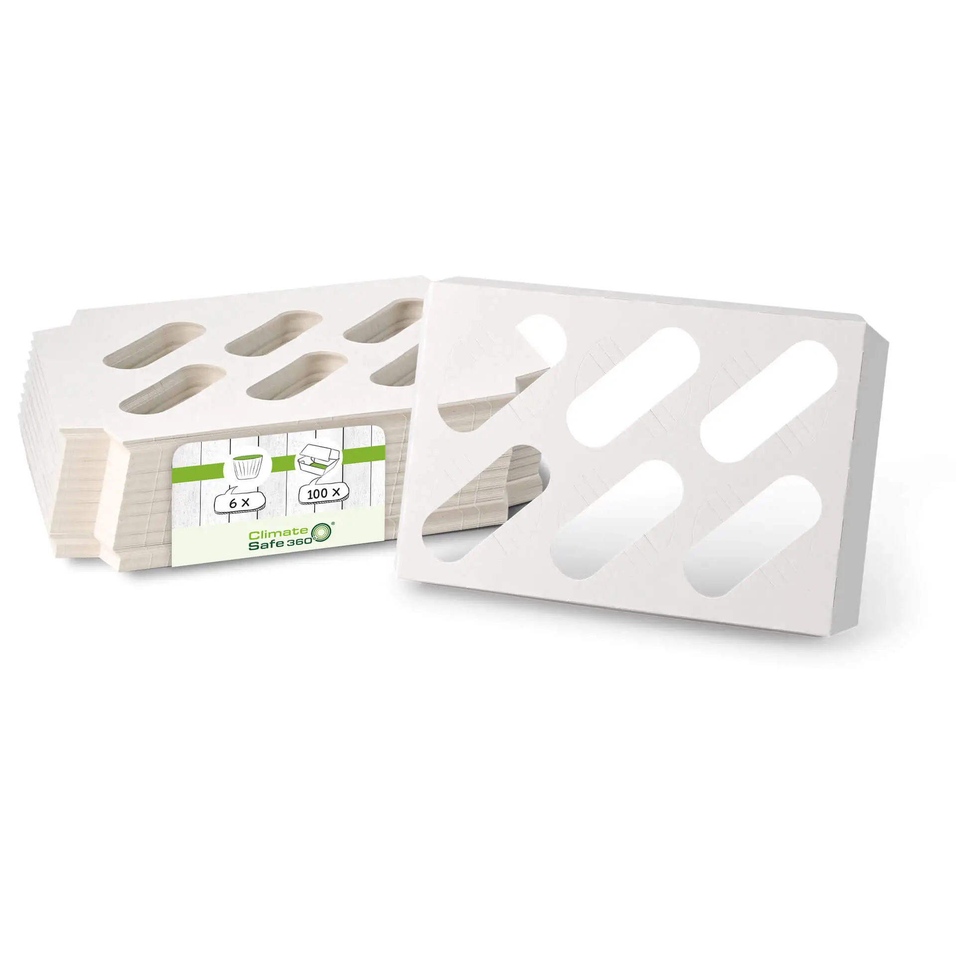 Insert range for cupcake boxes (6 pieces), white dre034991-einlagen-aus-karton-fuer-6er-cupcake-boxen-weiss