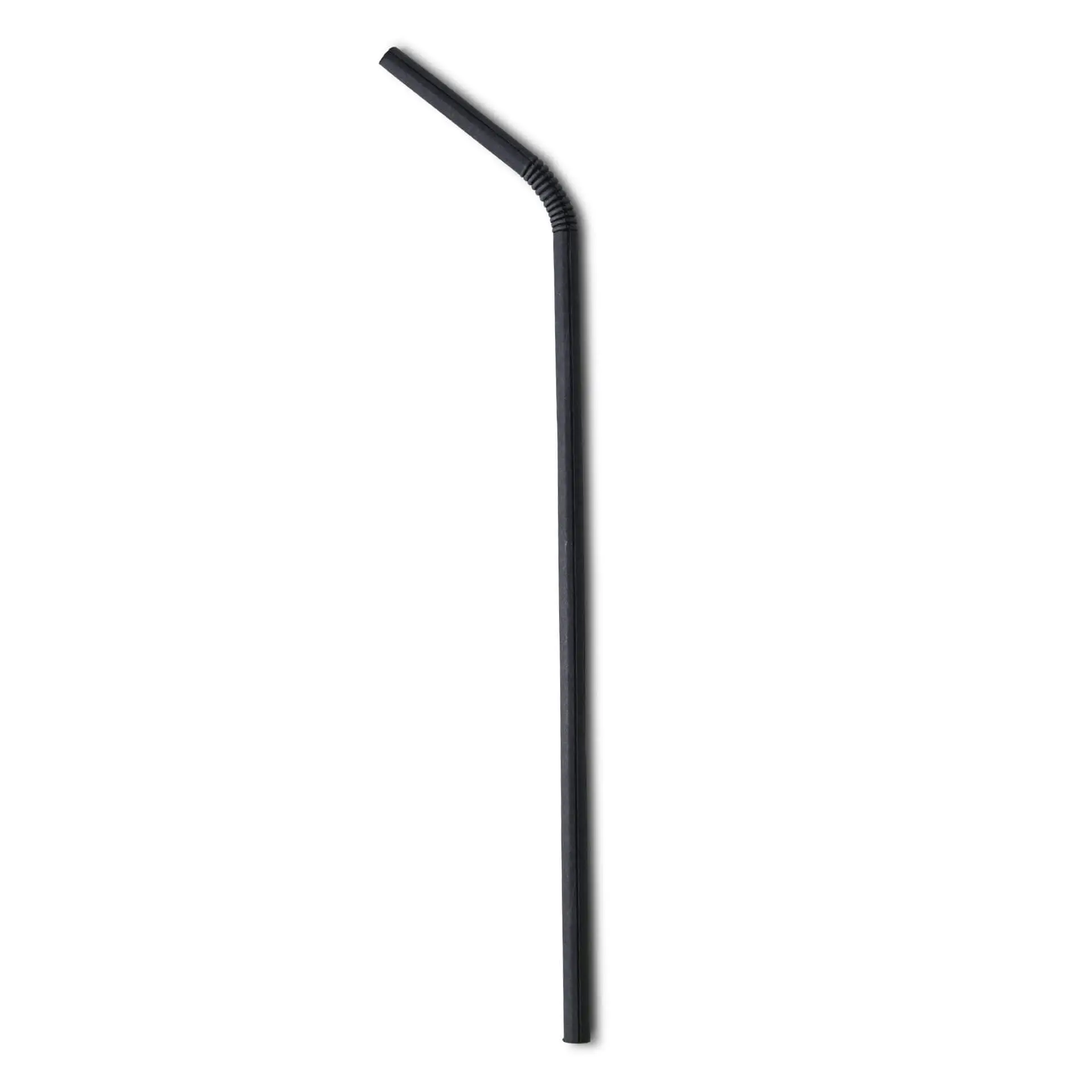 22 cm, Ø 0.5 cm Paper-straws flexible, black, wrapped dcd00458-trinkhalme-aus-papier-flexibel-22-cm-05-cm-schwarz-einzeln-verpackt-2