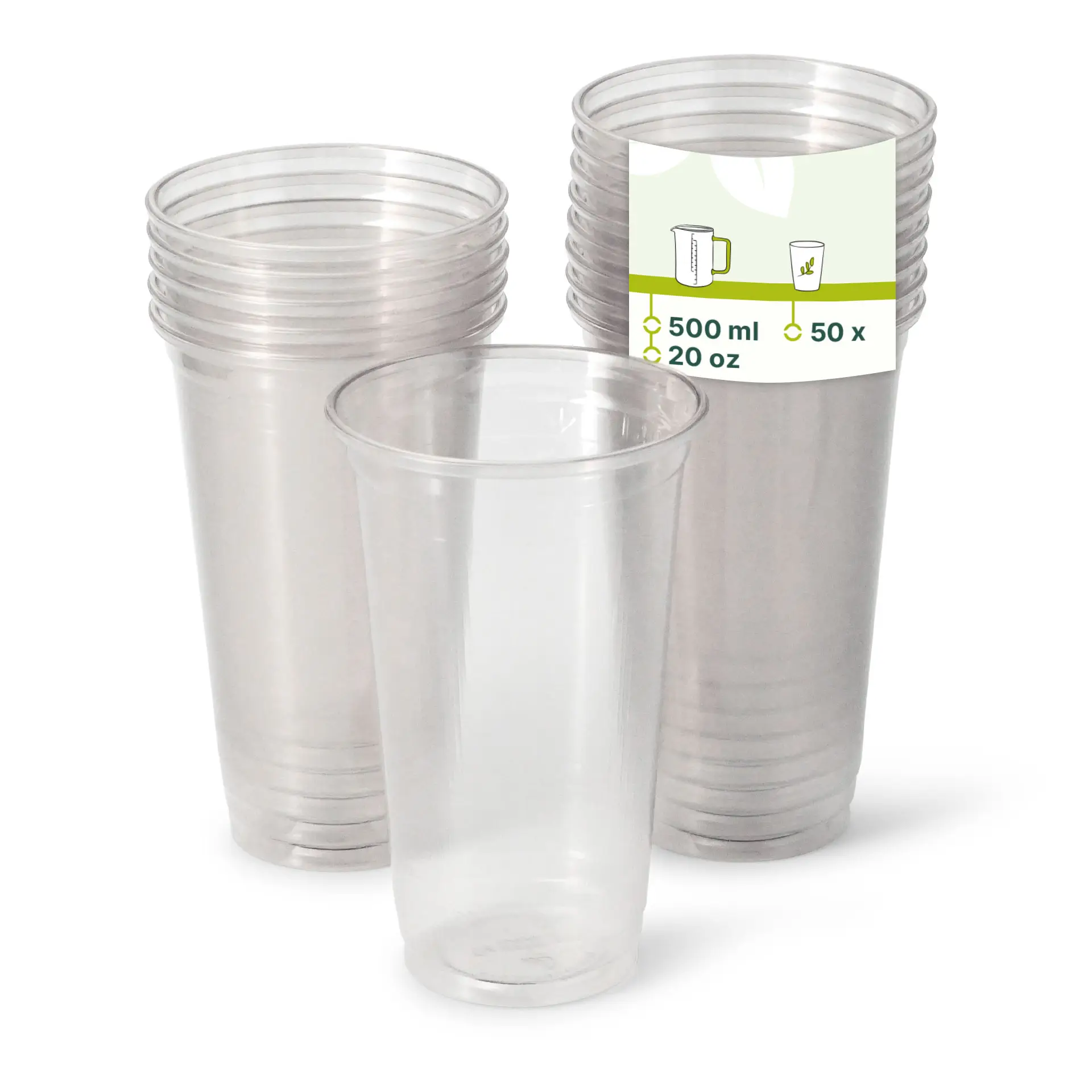 20 oz rPET clear cups, Ø 95 mm 20 oz rPET clear cups, Ø 95 mm