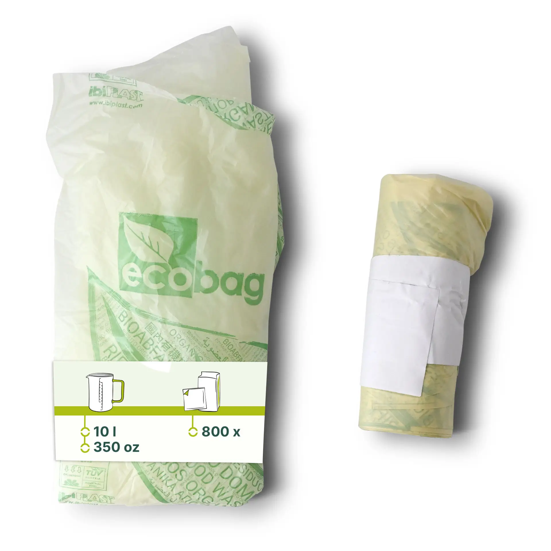 Bio Bin bags PLA, 42x42 cm, 10 l dhy05080-bio-muellbeutel-pla-42x42-cm-10-l