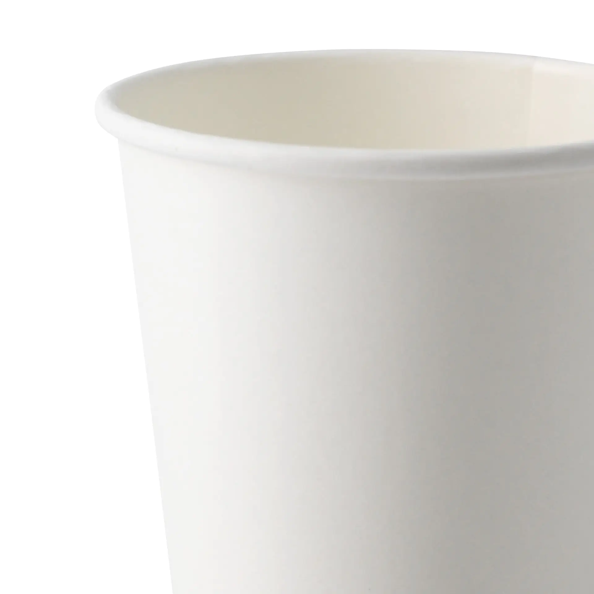 Paper cup 200 ml / 8 oz, Ø 80 mm, single wall, white, PLA-coated