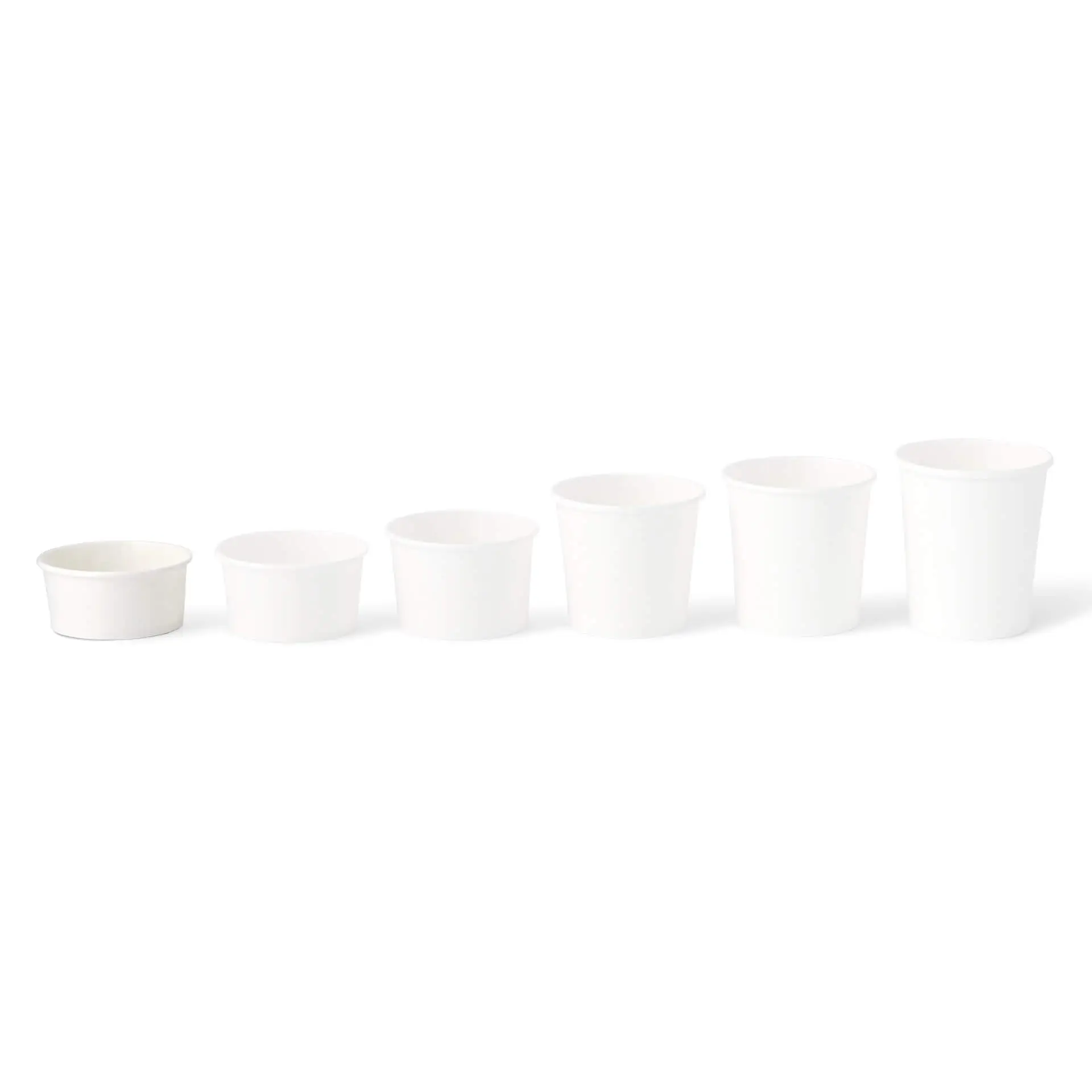 4 oz, max. 6 oz Paper Ice Cream Cups XS, Ø 92 mm, white