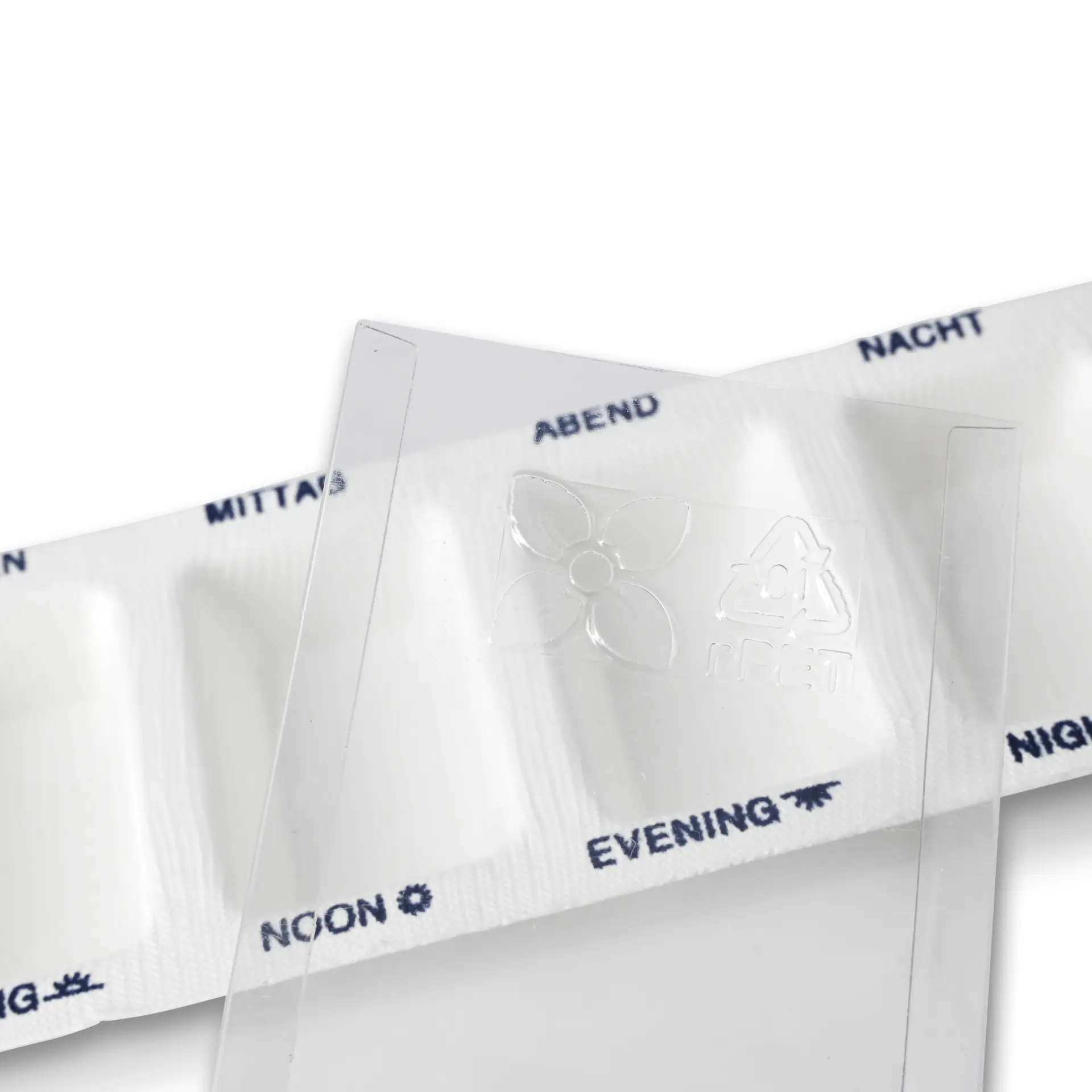 Plant fibre medication dispenser 6 x 22 x 1 cm, 4 chambers, rPET sliding lid dhy05070-medikamenten-dispenser-aus-pflanzenfasern-6-x-22-x-1-cm-4-kammern-rpet-schiebedeckel-4